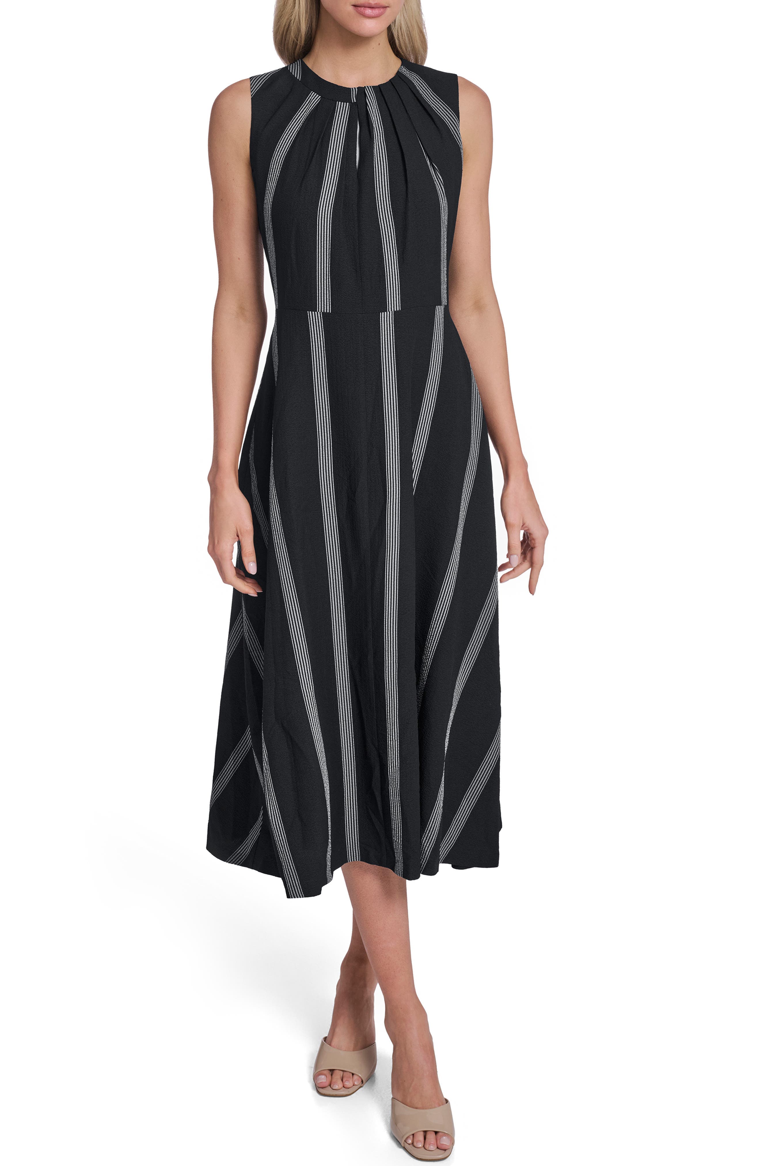 Stripe Midi Dress - image 1