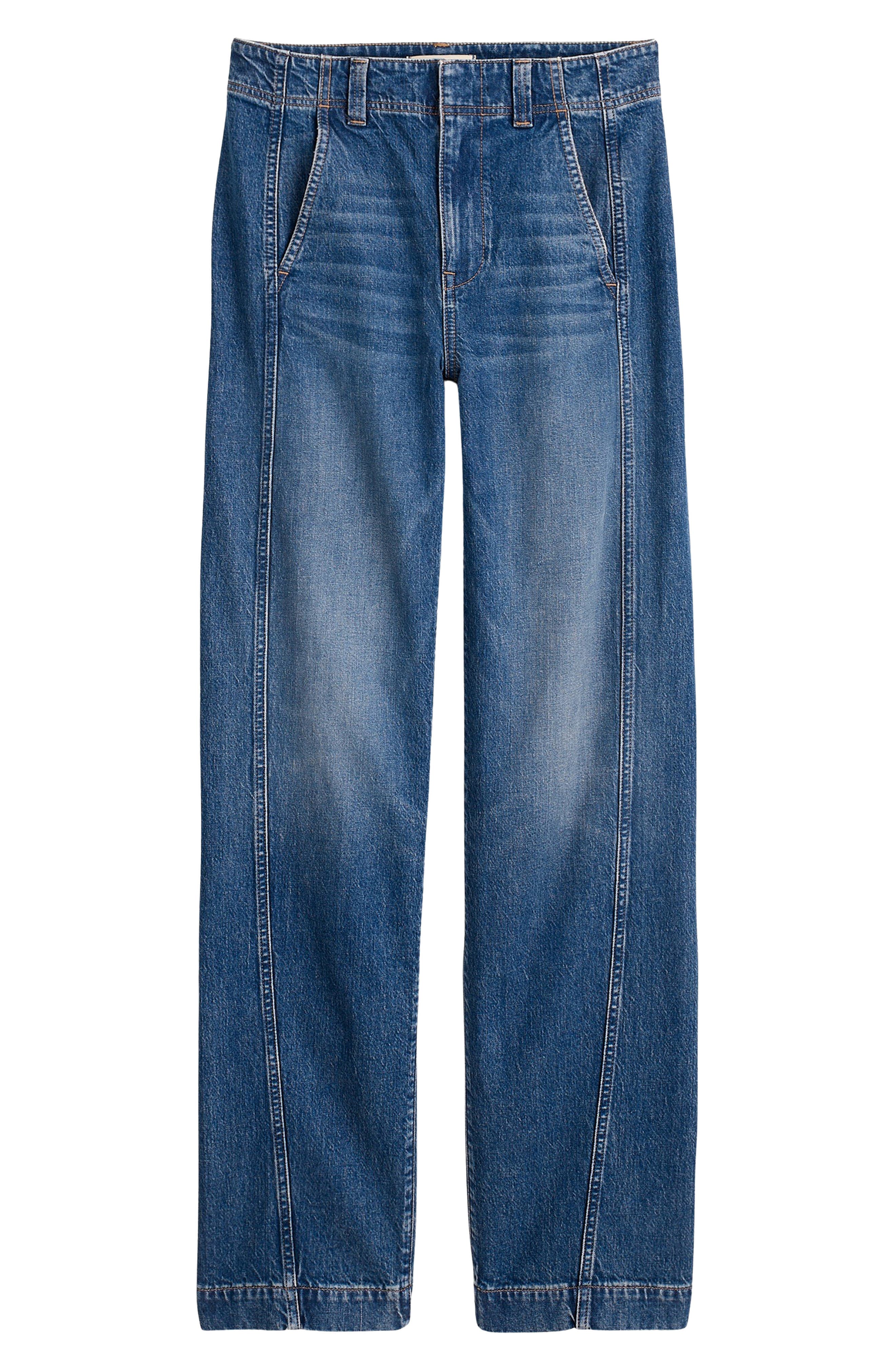 Tapered Denim Pants