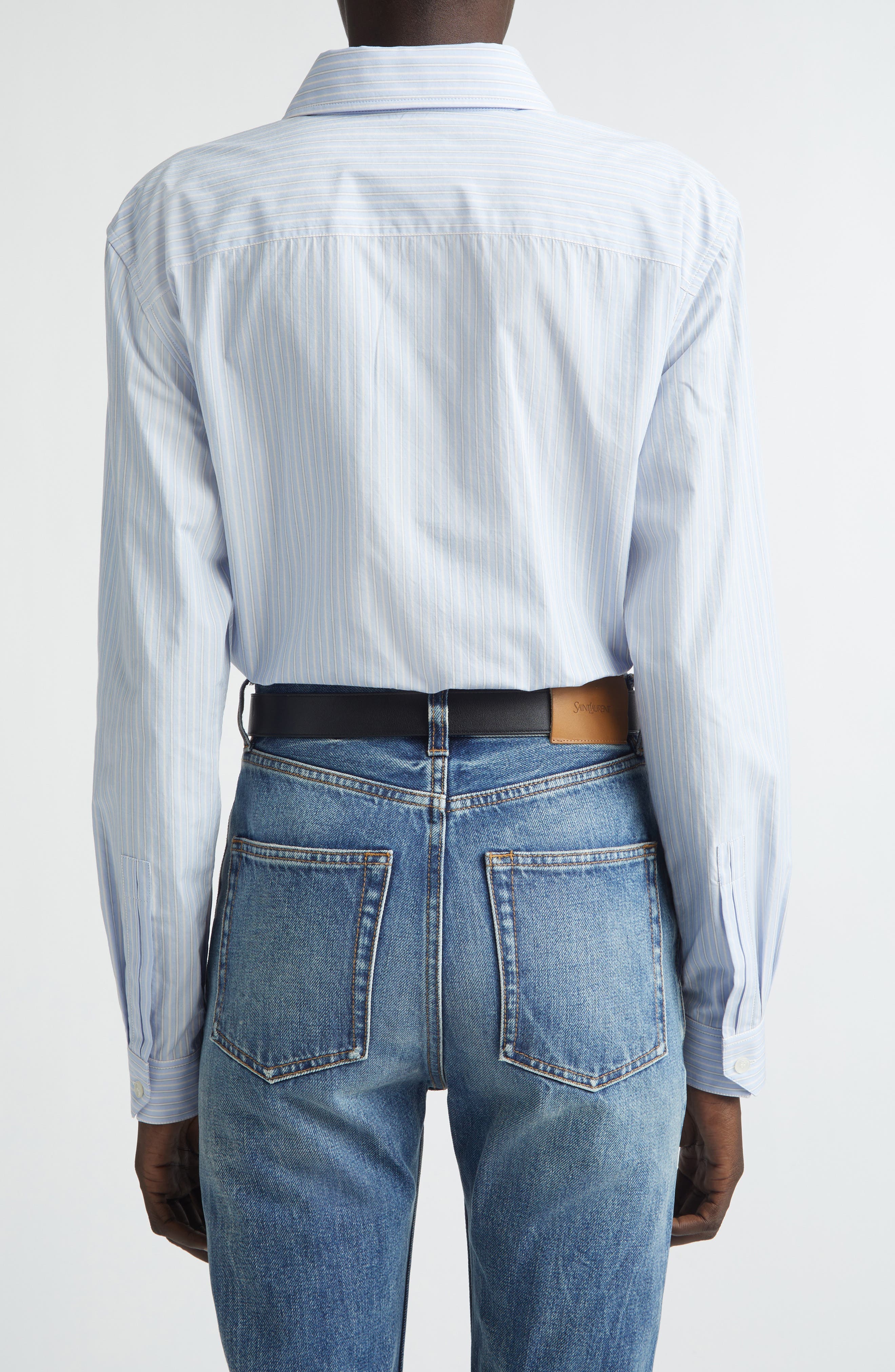 Classic Stripe Button-Up Shirt - image 2
