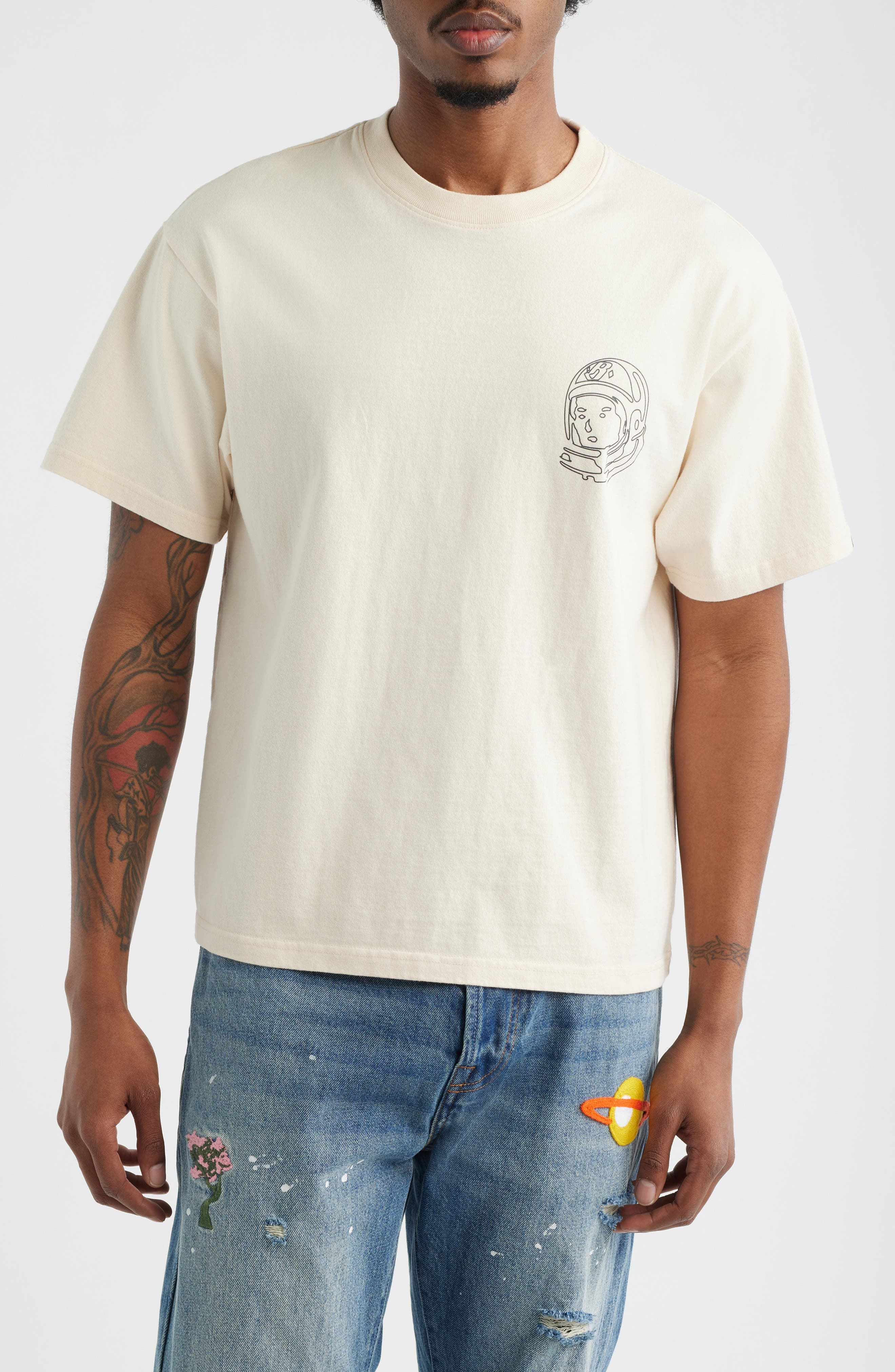BB Faded Helmet Cotton Graphic T-Shirt - image 3