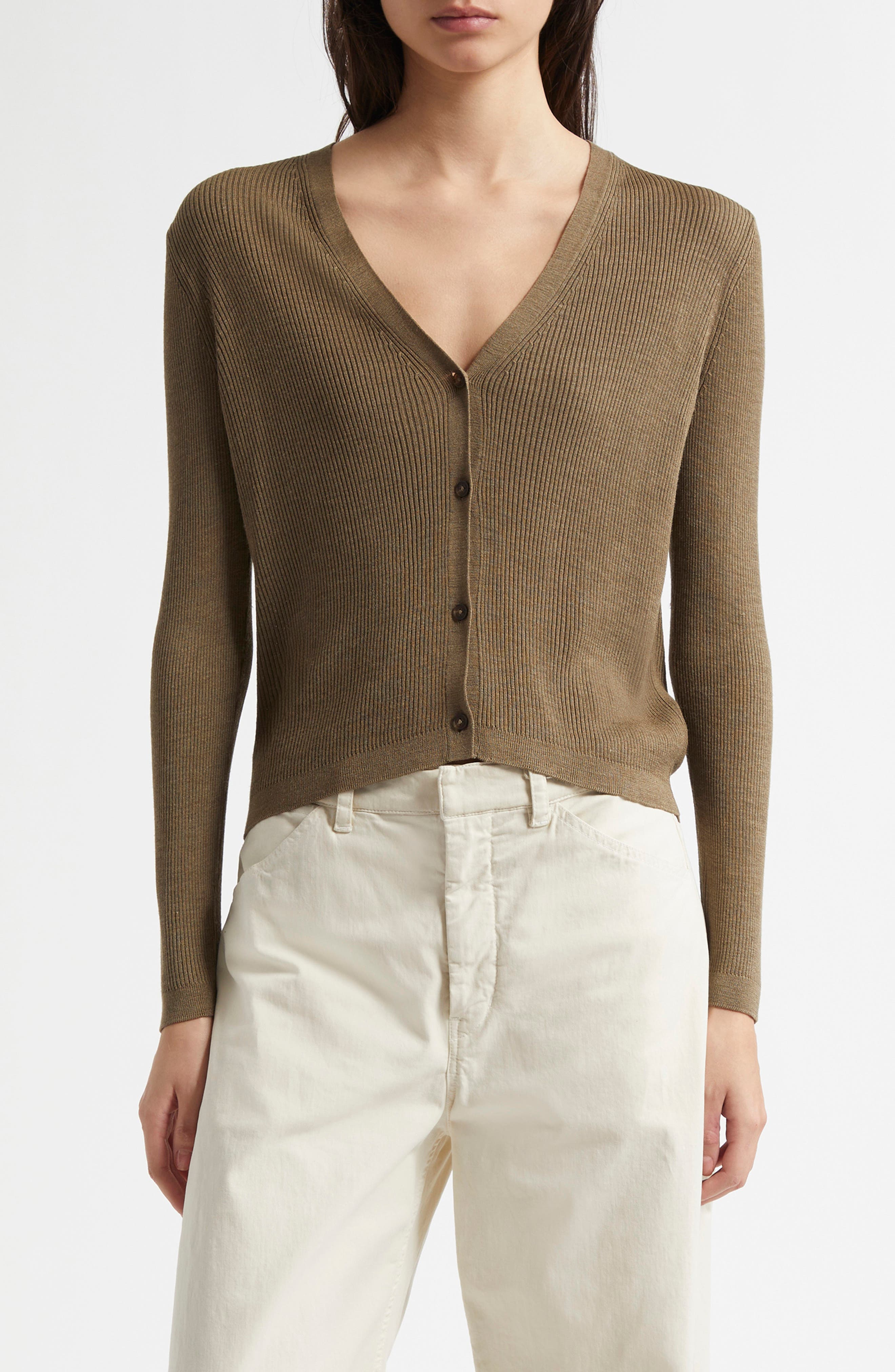 Nari Silk Rib Cardigan - image 1