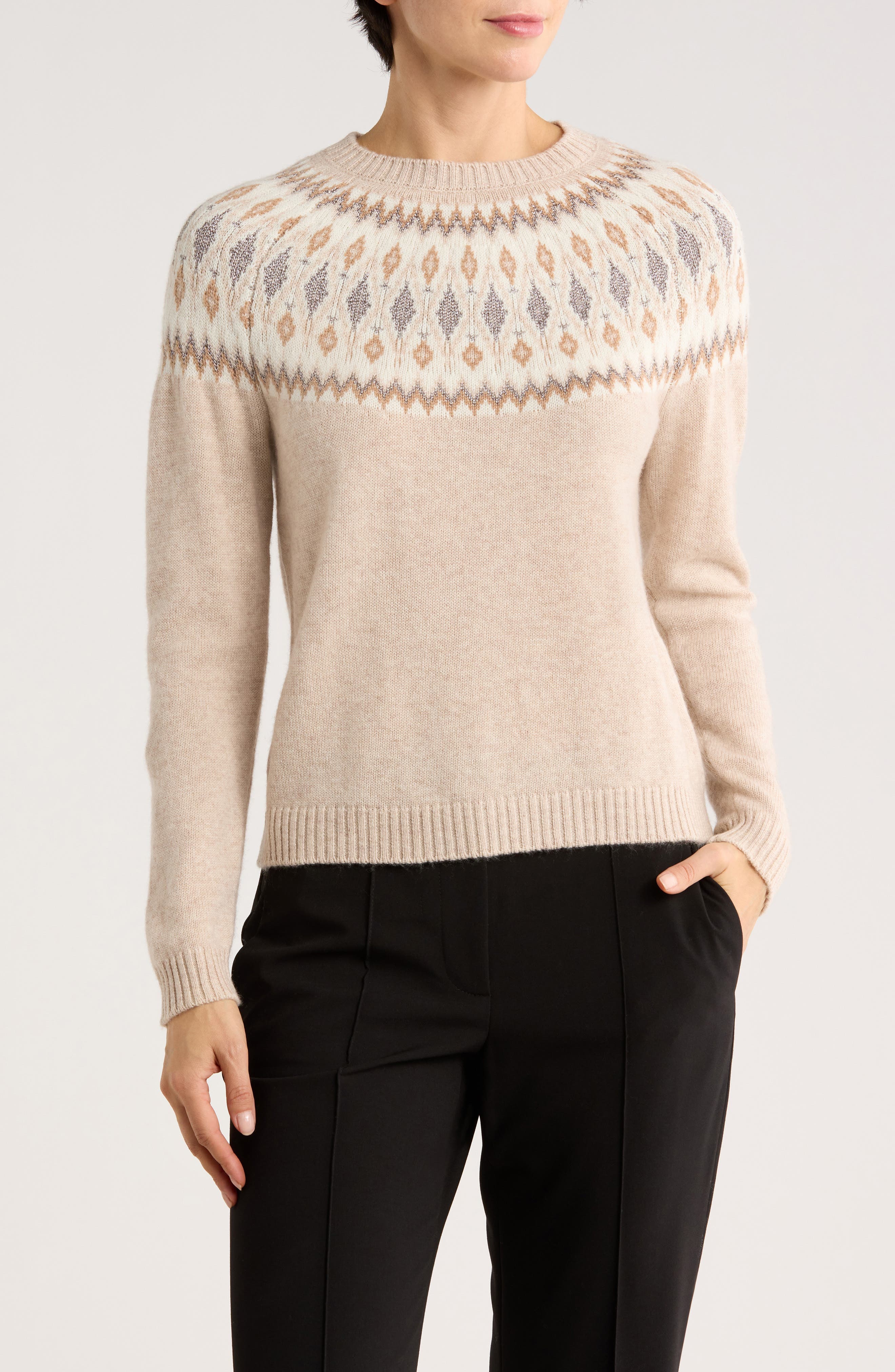 Fair Isle Crewneck Sweater - image 3
