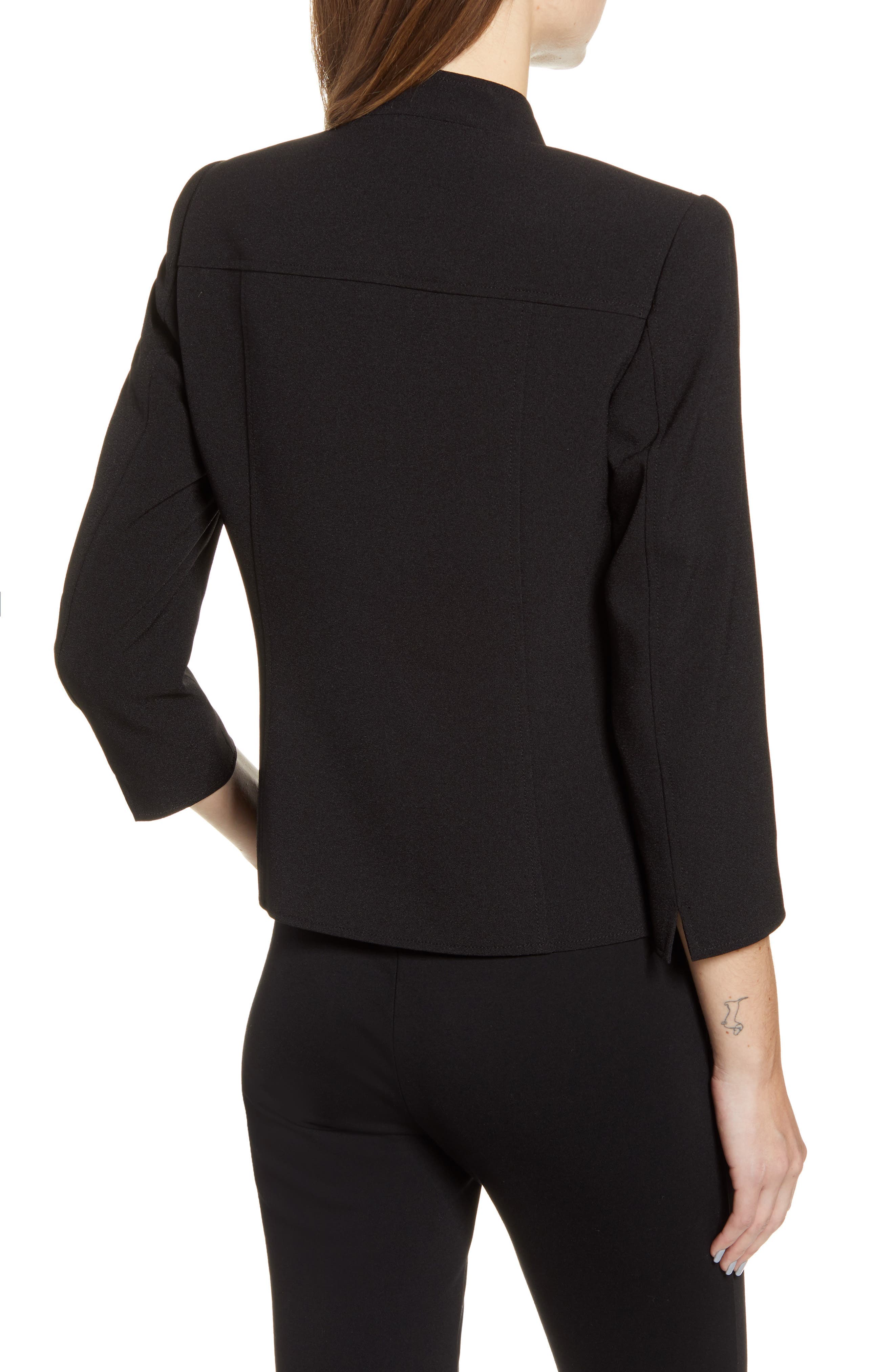 Crepe Open Front Jacket - image 2