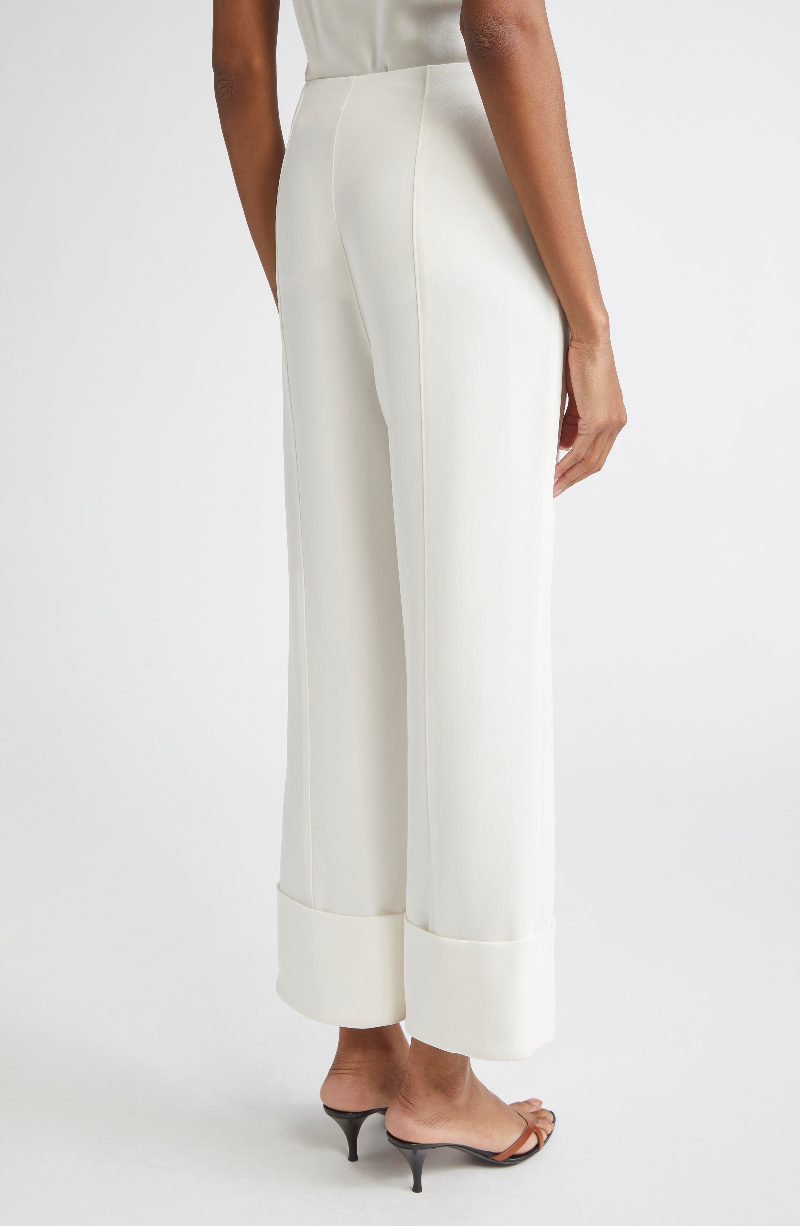 Pamela Cuff Straight Leg Pants - image 2