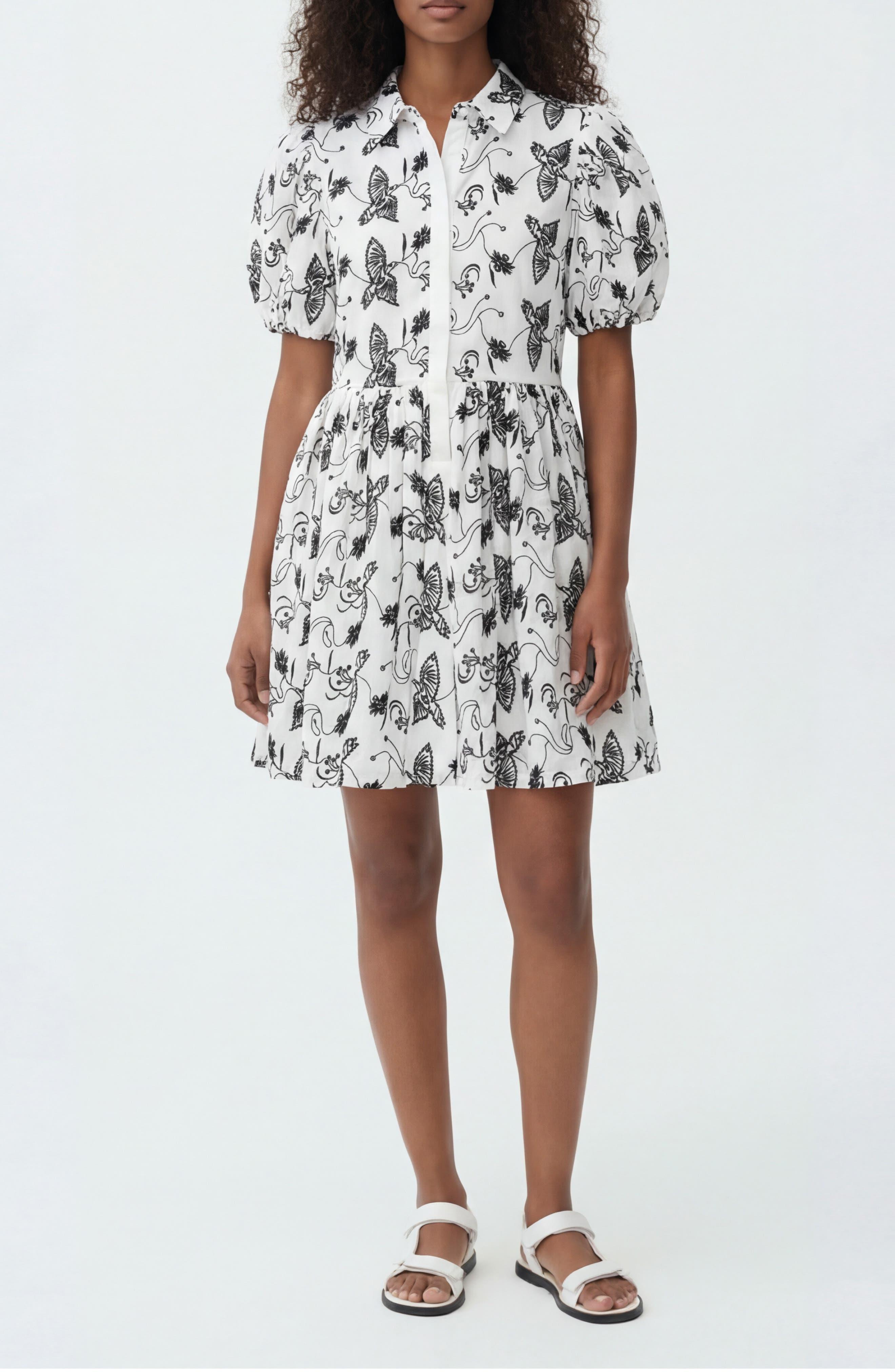 The Sundown Print Puff Sleeve Dress - image 1