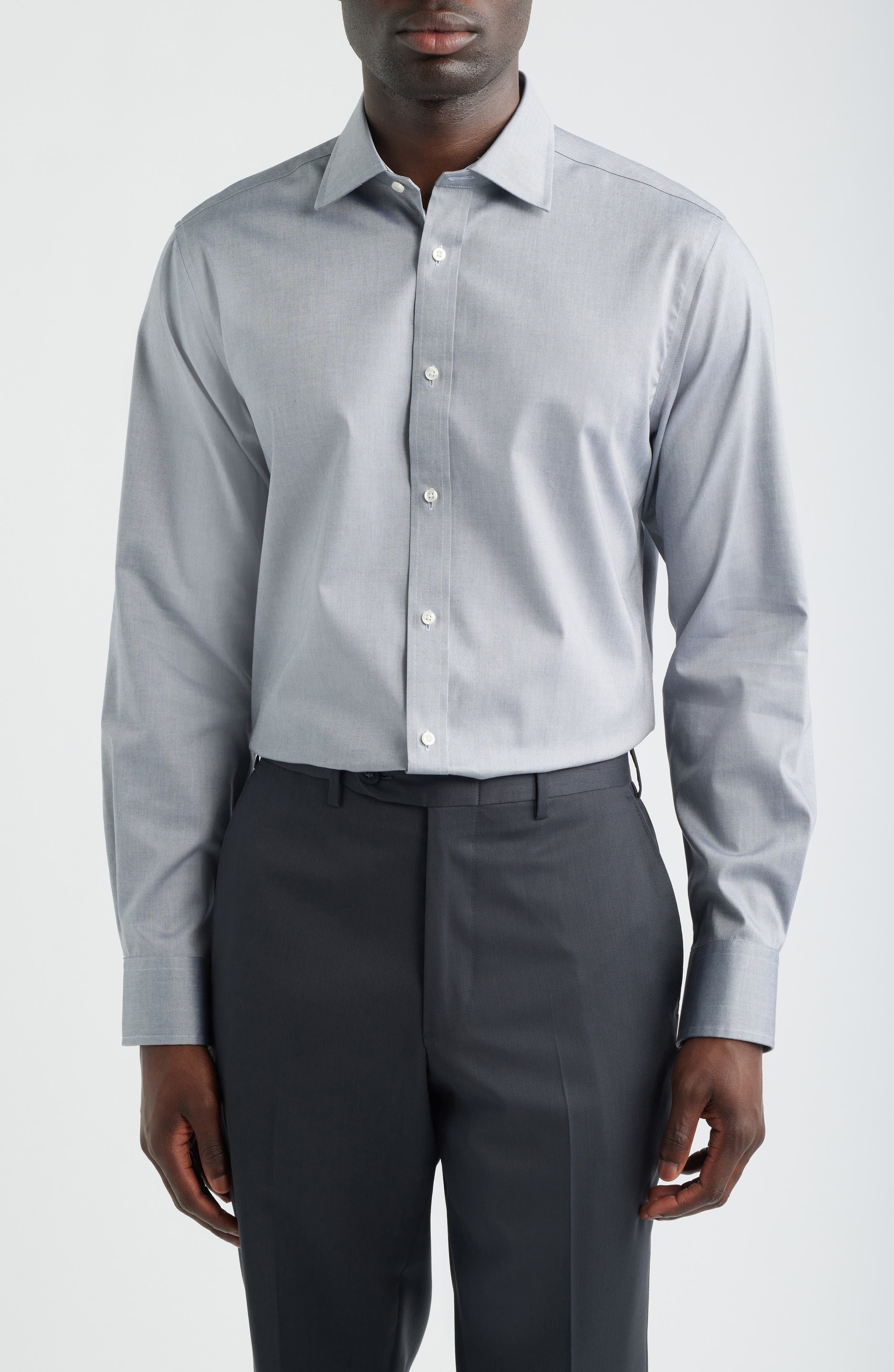 Modern Fit Pima Cotton Dress Shirt - image 1