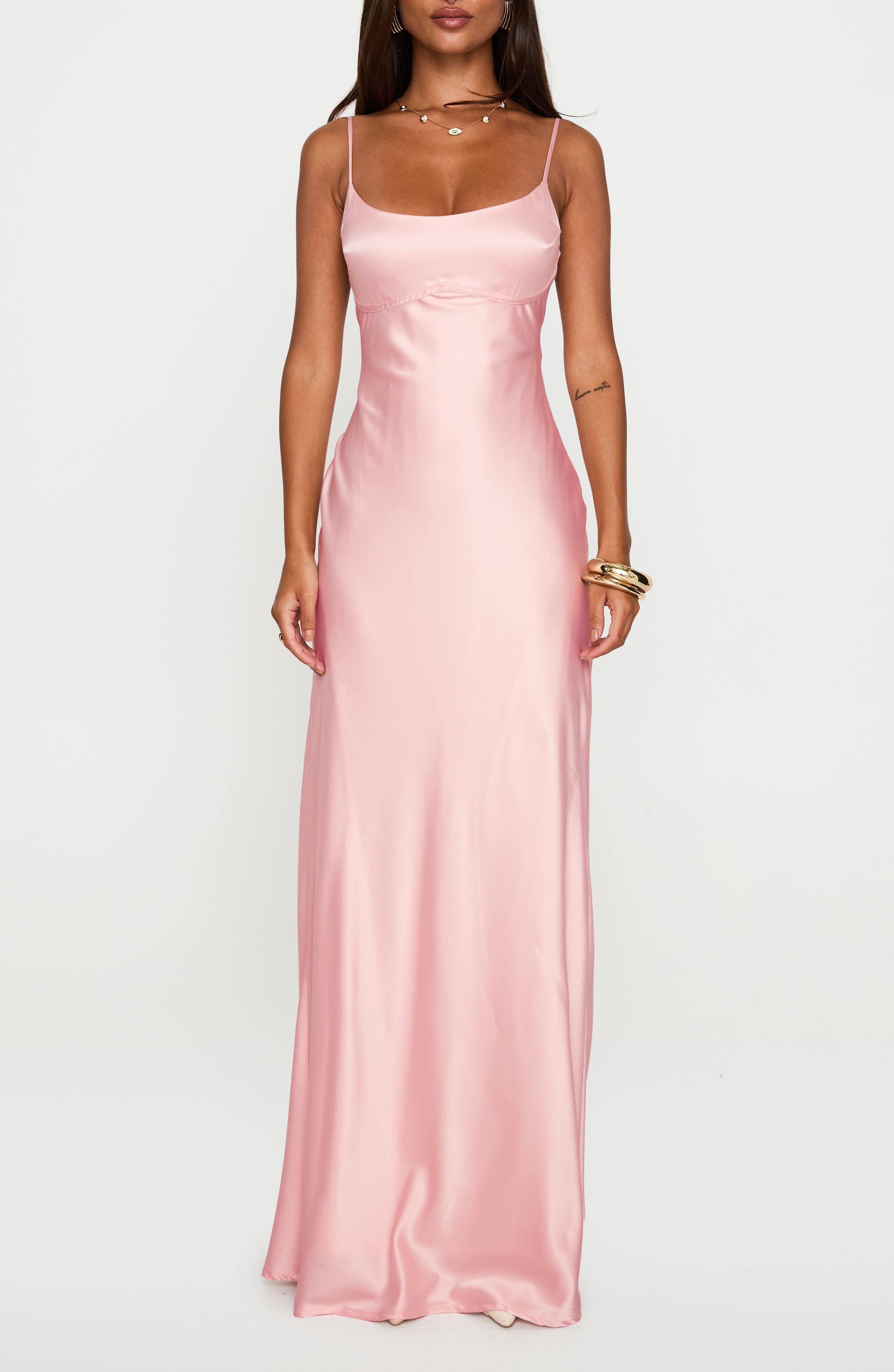 Ravia Satin Maxi Slipdress - image 1