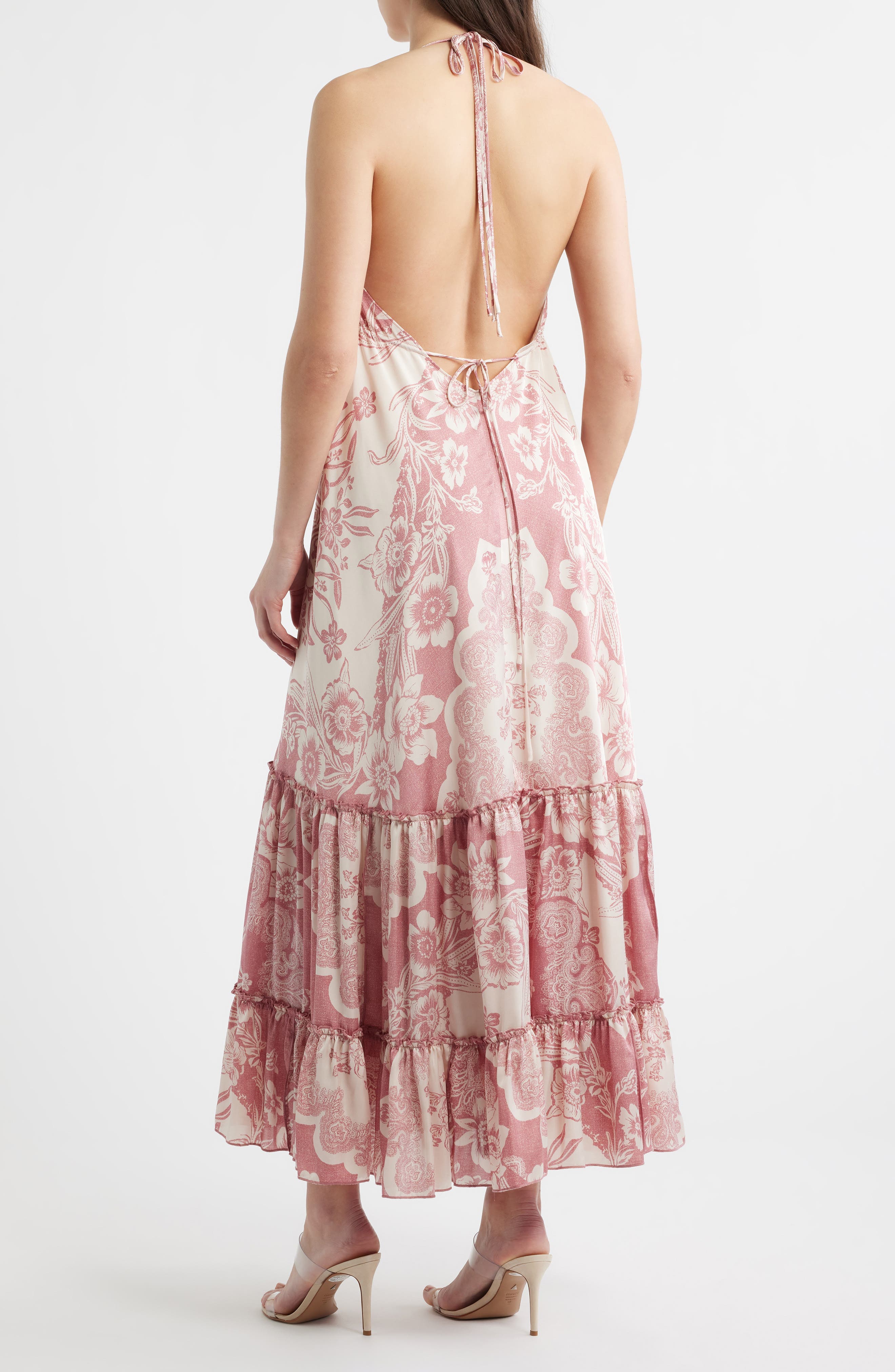 The Davina Paisley Halter Maxi Dress - image 2