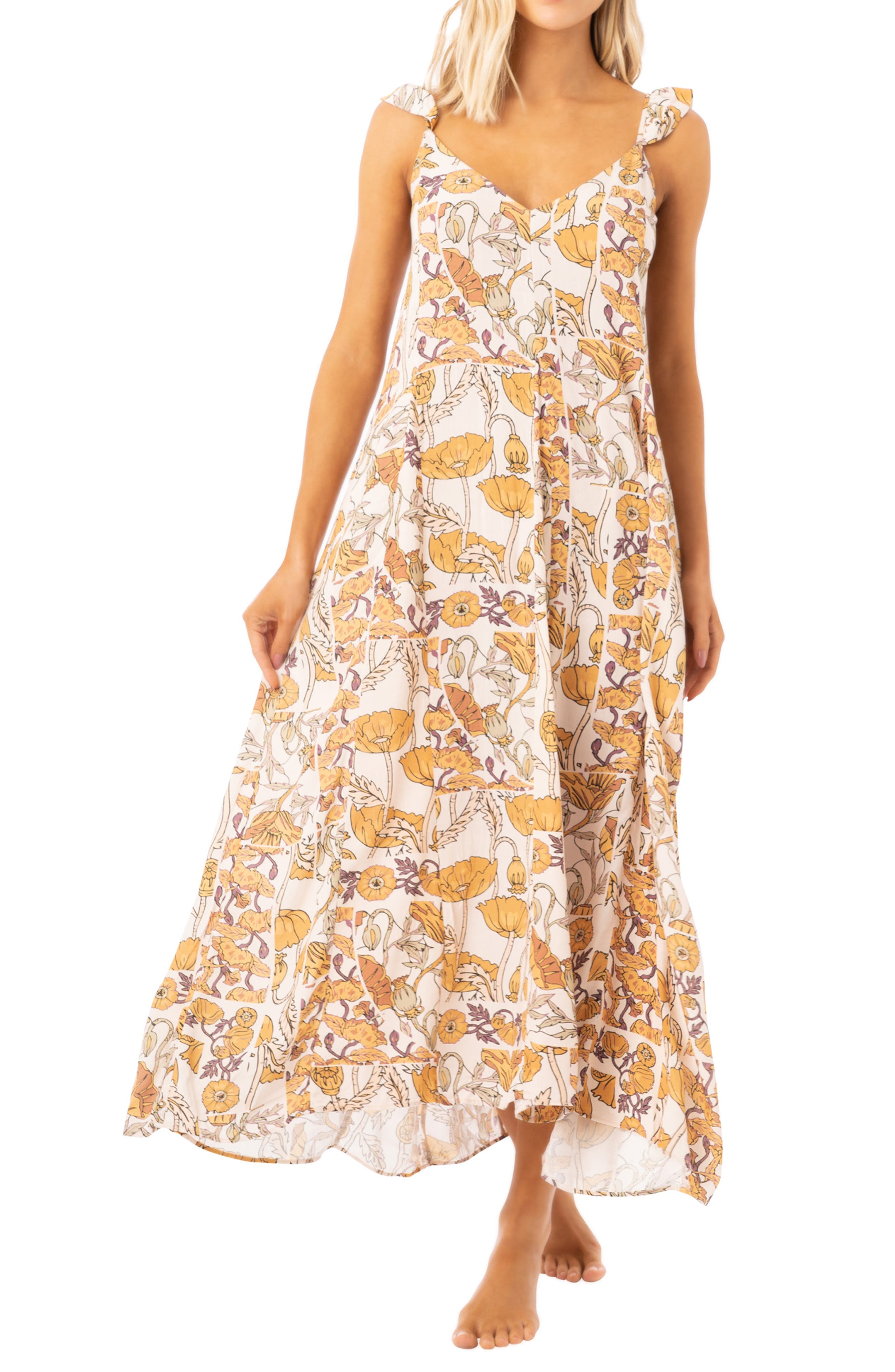 Annie Antique Botanical Cover-Up Dress - image 1
