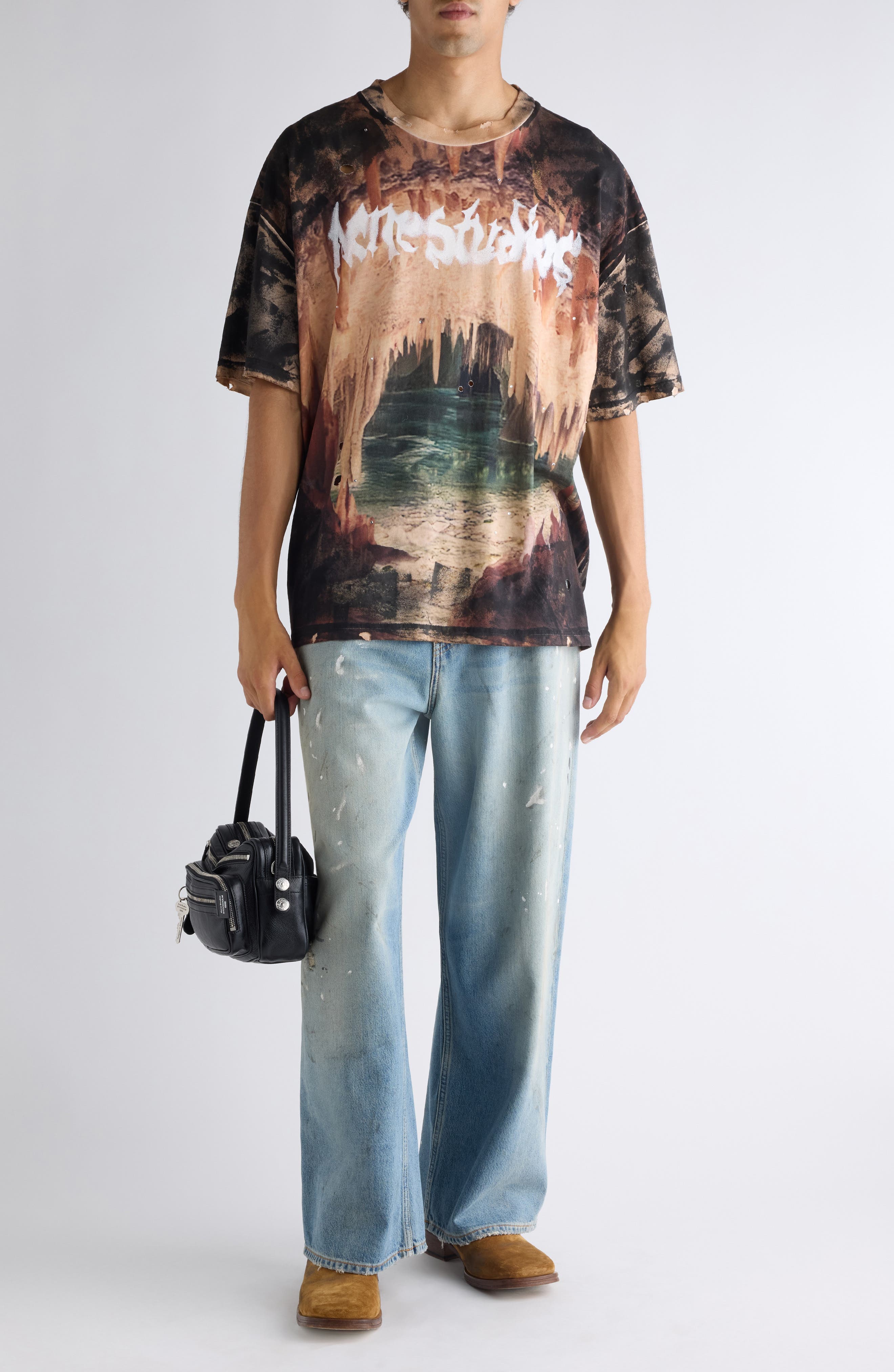 Eresa Cave Distressed Graphic T-Shirt - image 2