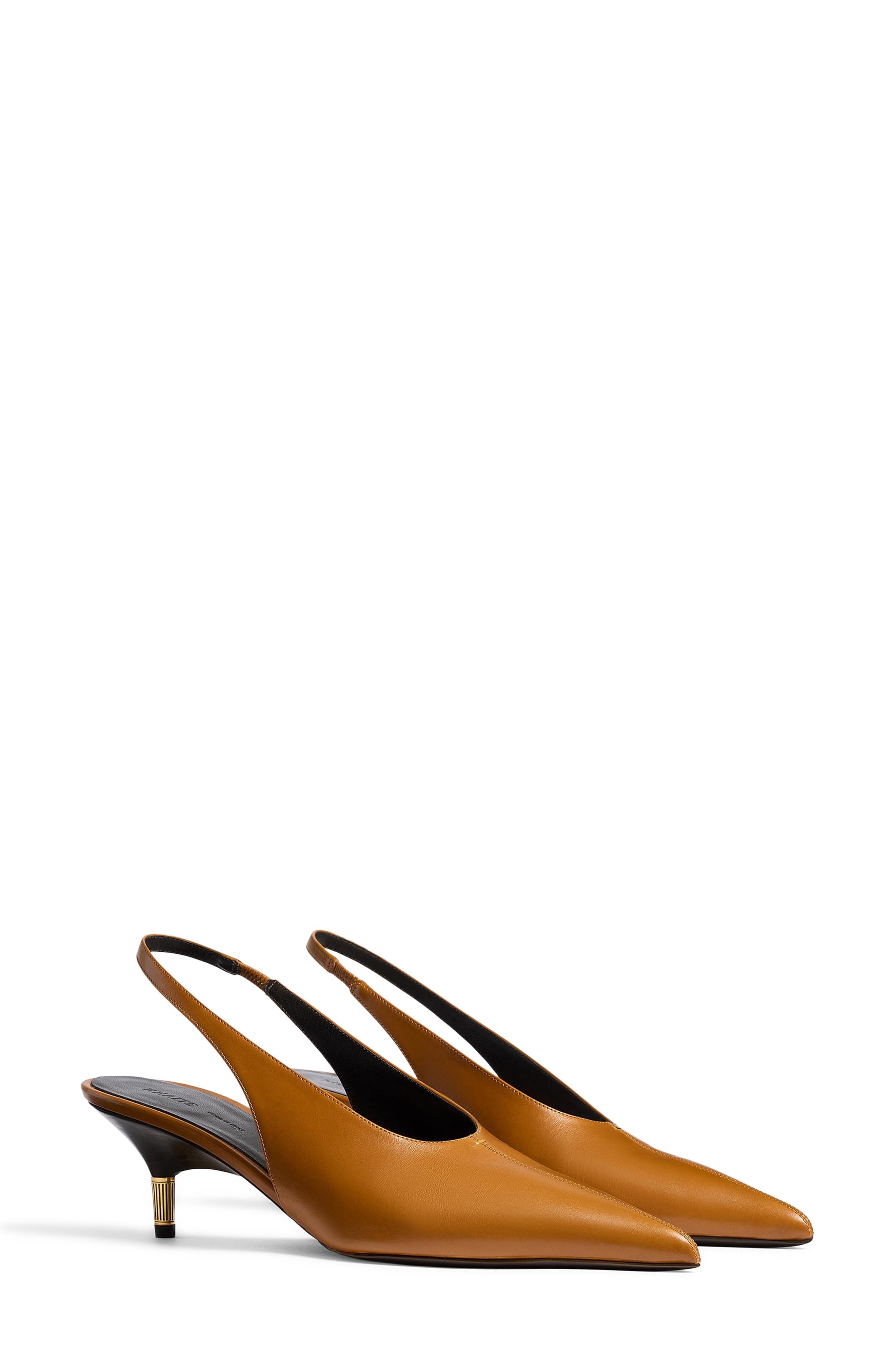 Bella Kitten Heel Slingback Pump - image 1