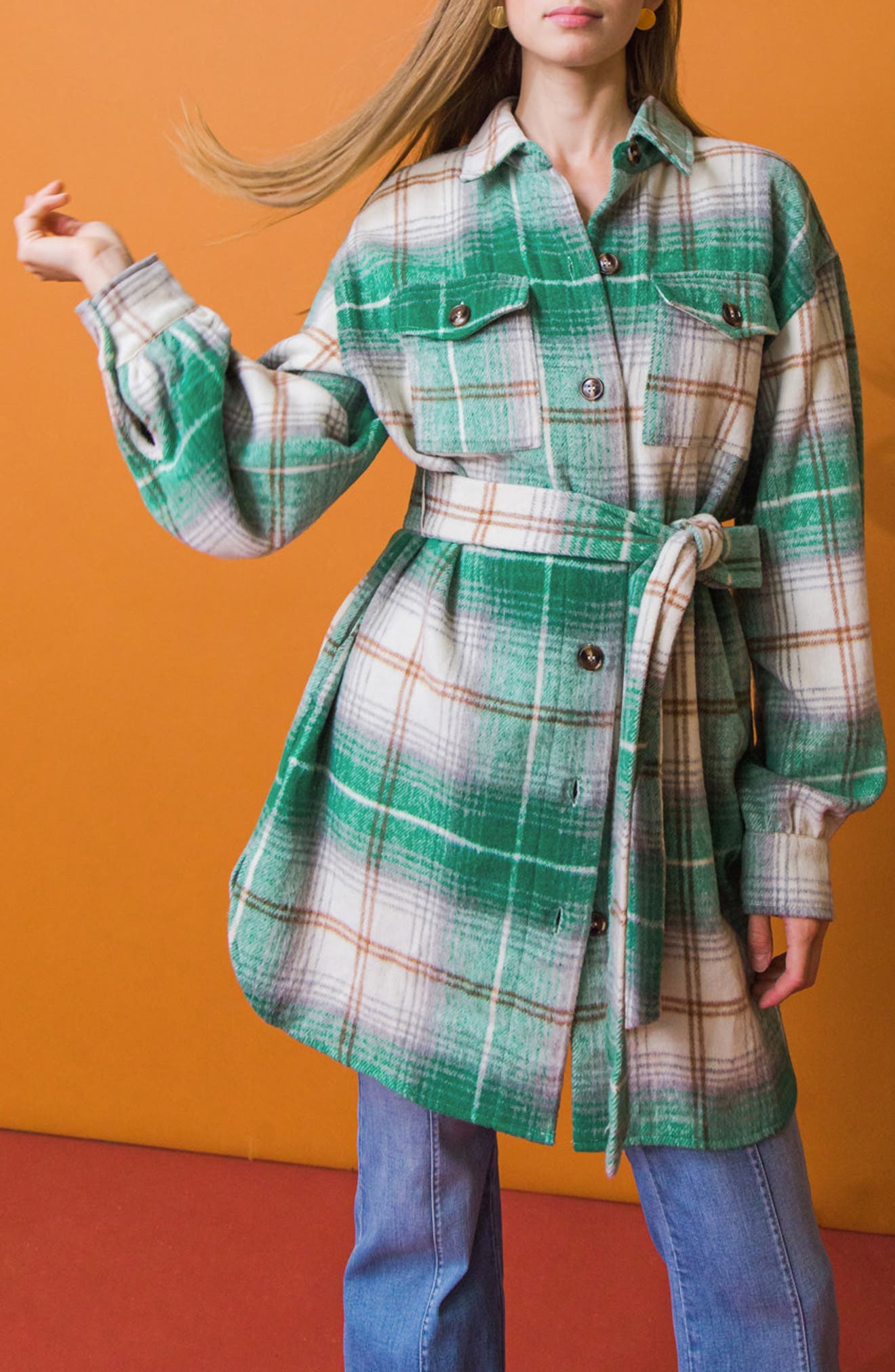 Plaid Shirt Jacket - image 2