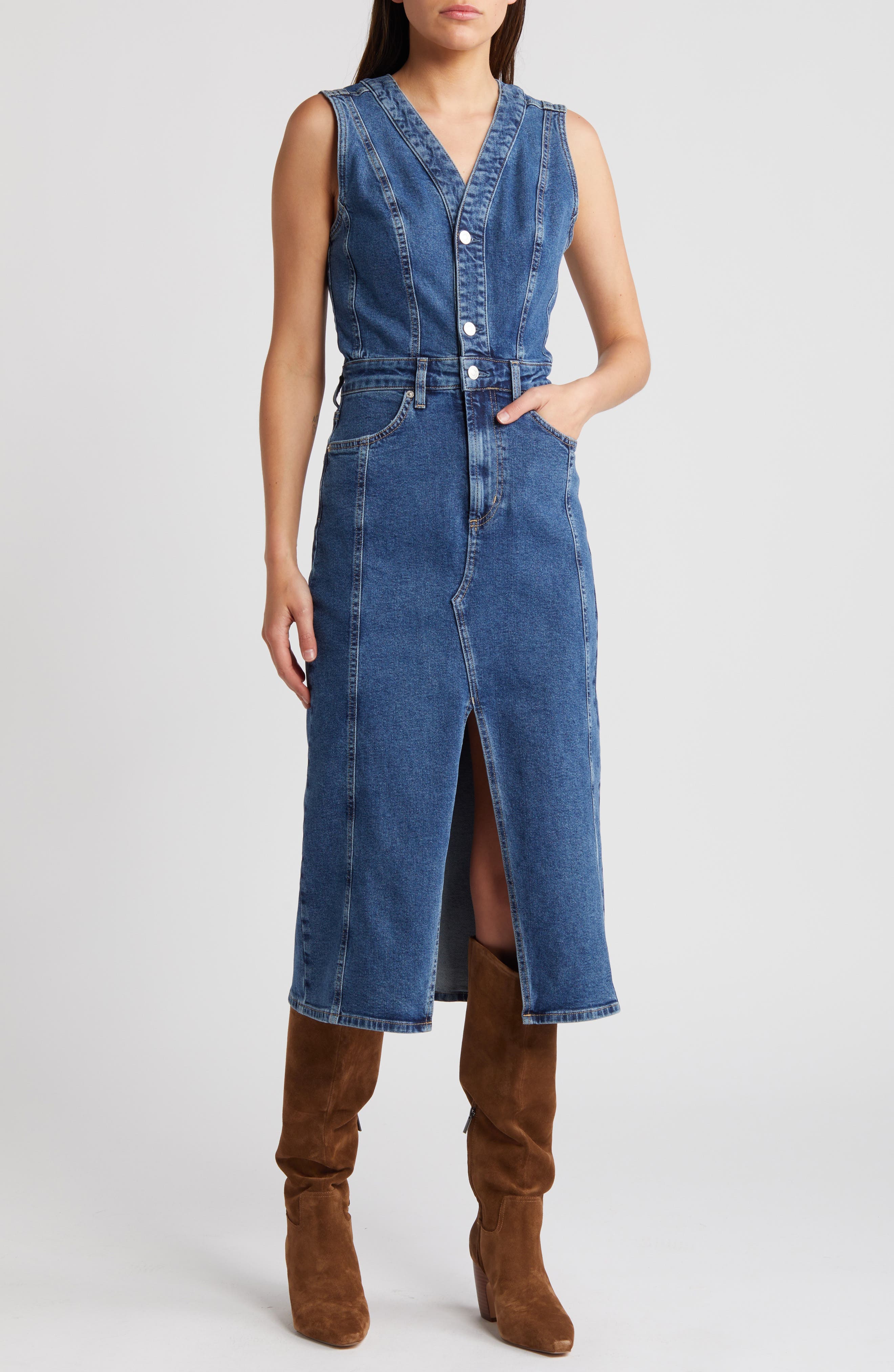 Westwood Sleeveless Denim Dress - image 1