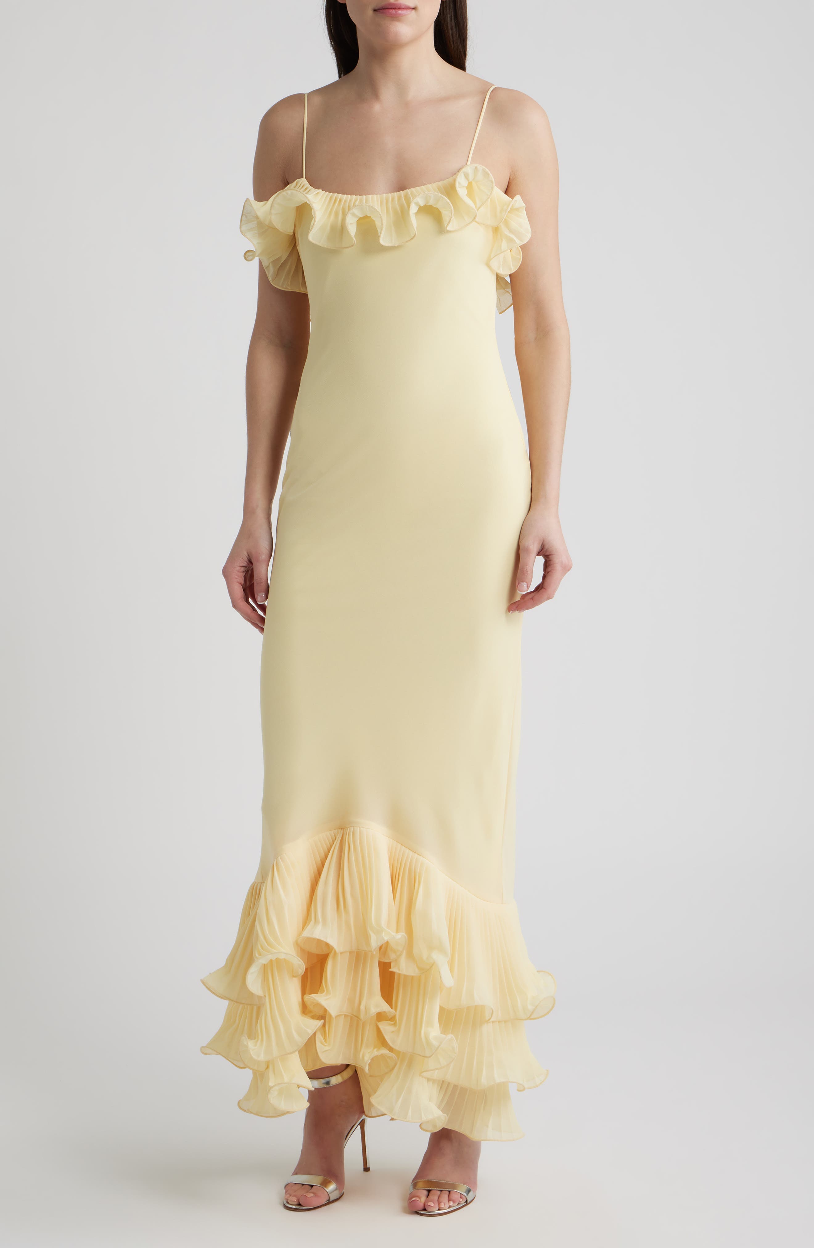 Delina Open Back Mermaid Gown - image 3