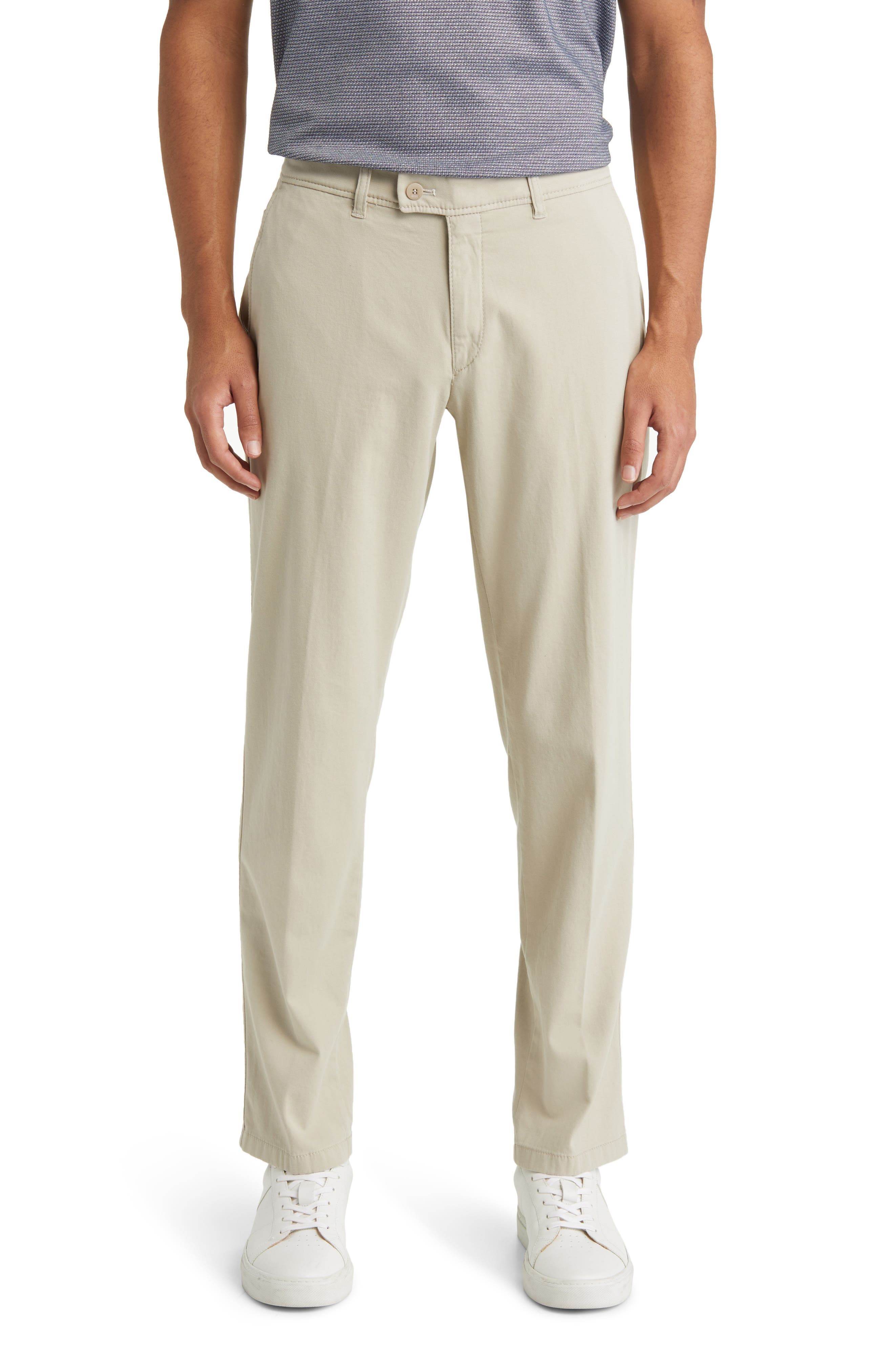 Evans Regular Fit Flat Front Chino Pants - image 3