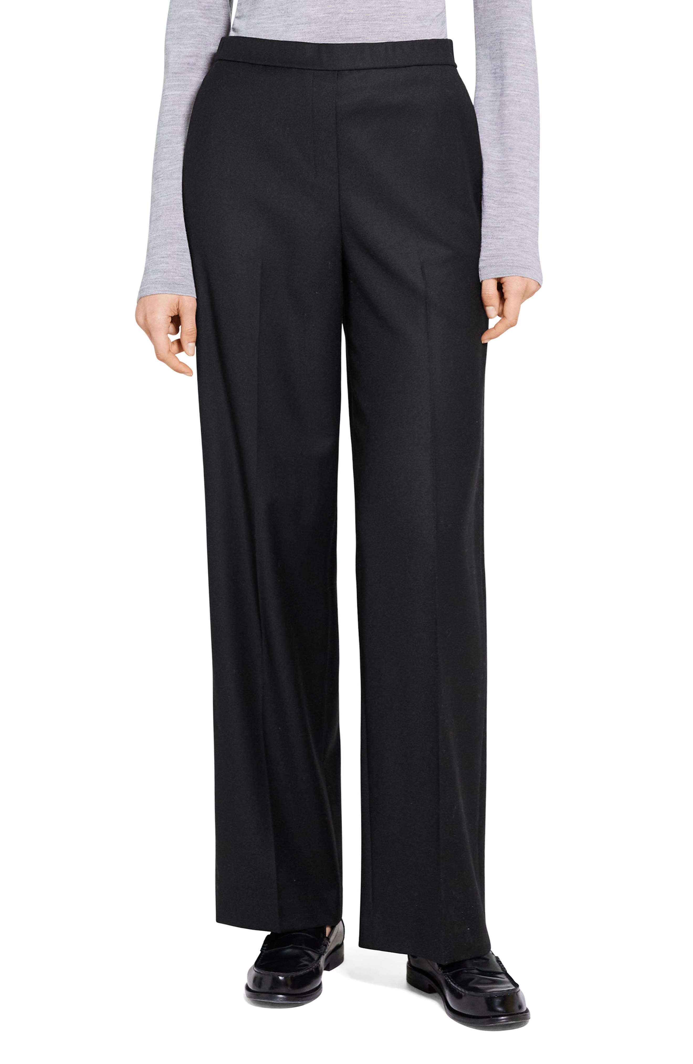 Straight Leg Wool Pants - image 1