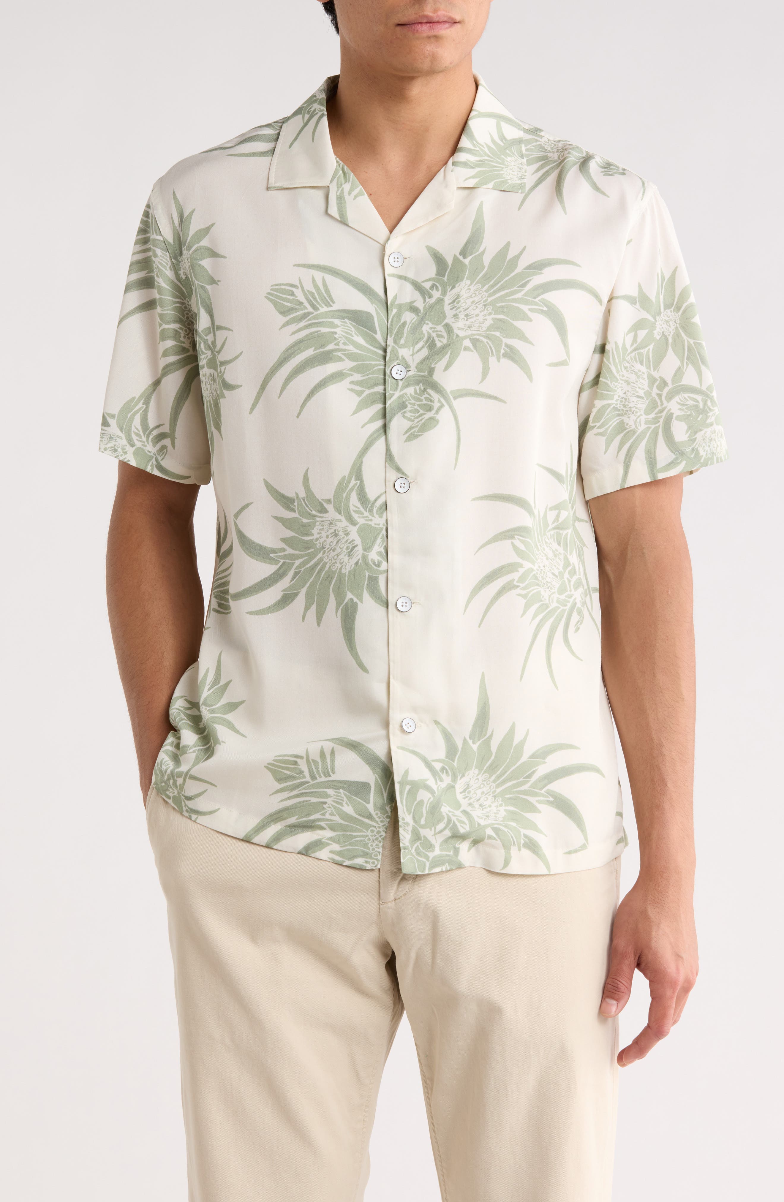 Alan Floral Camp Shirt - image 1
