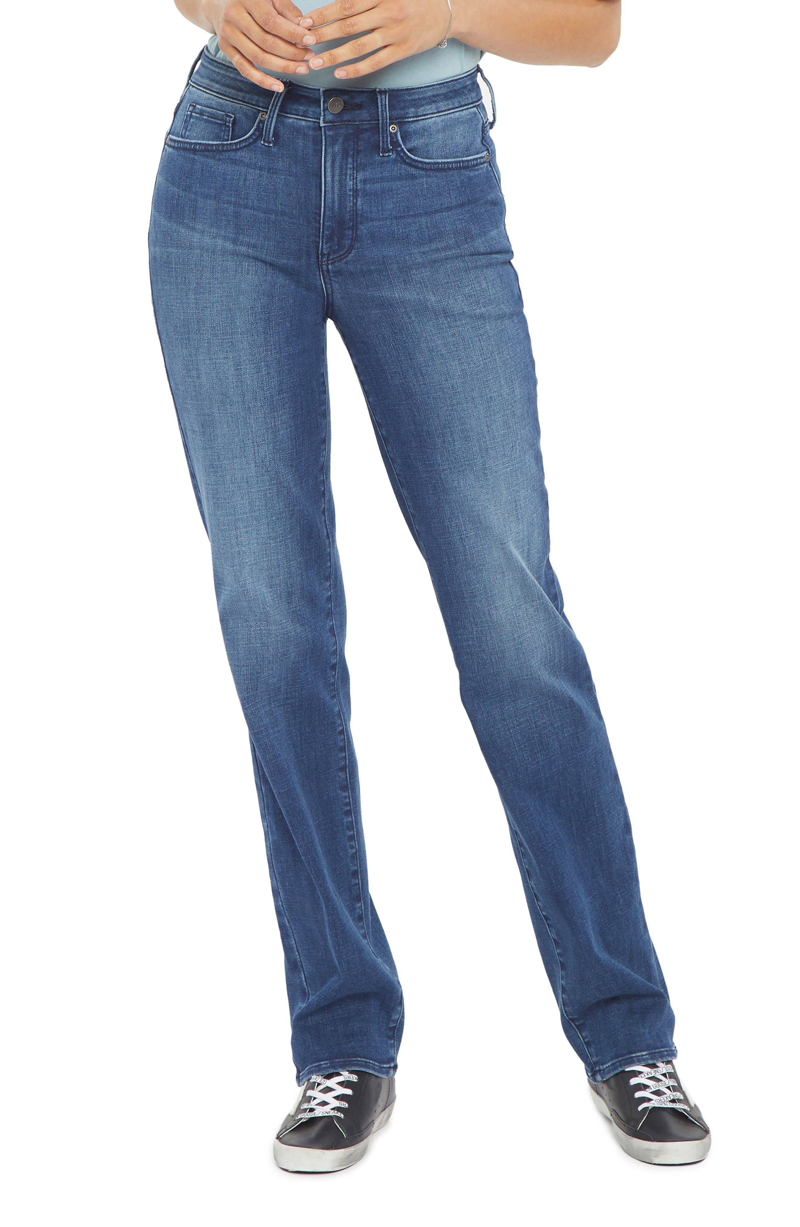 Relaxed Distressed Straight Leg Jeans - image 3