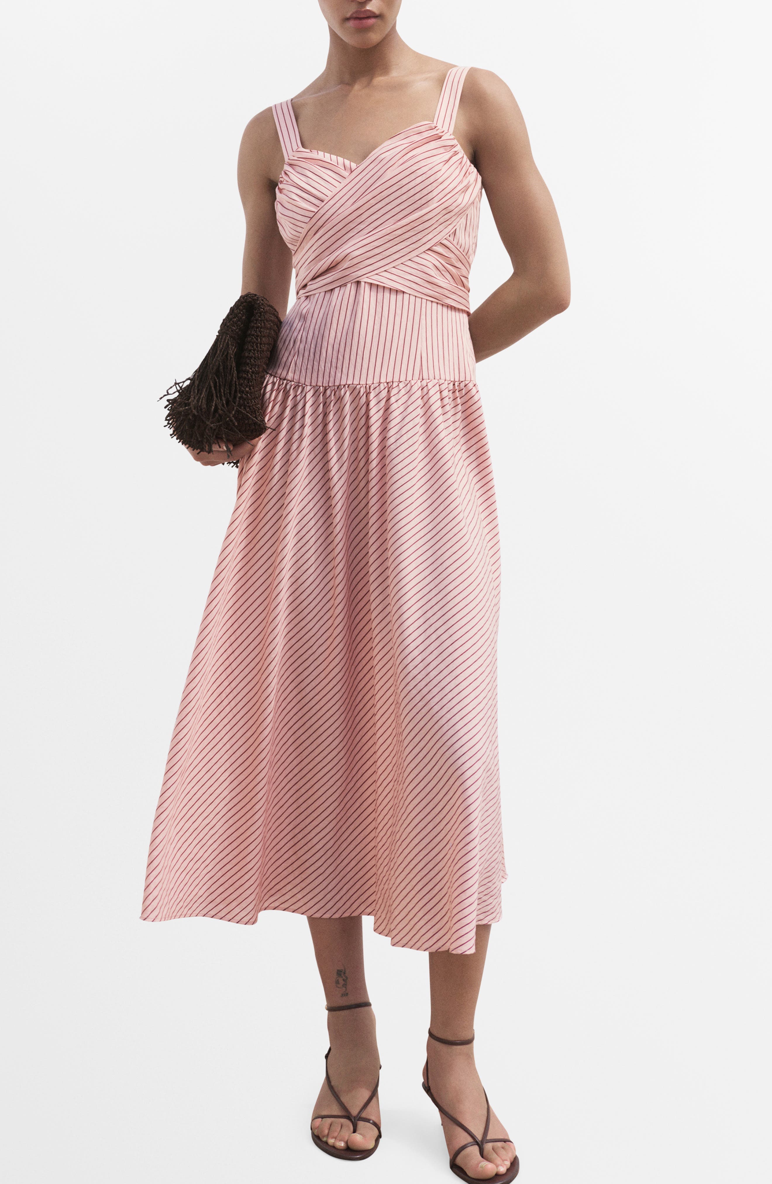 Stripe Crossover Dress - image 1