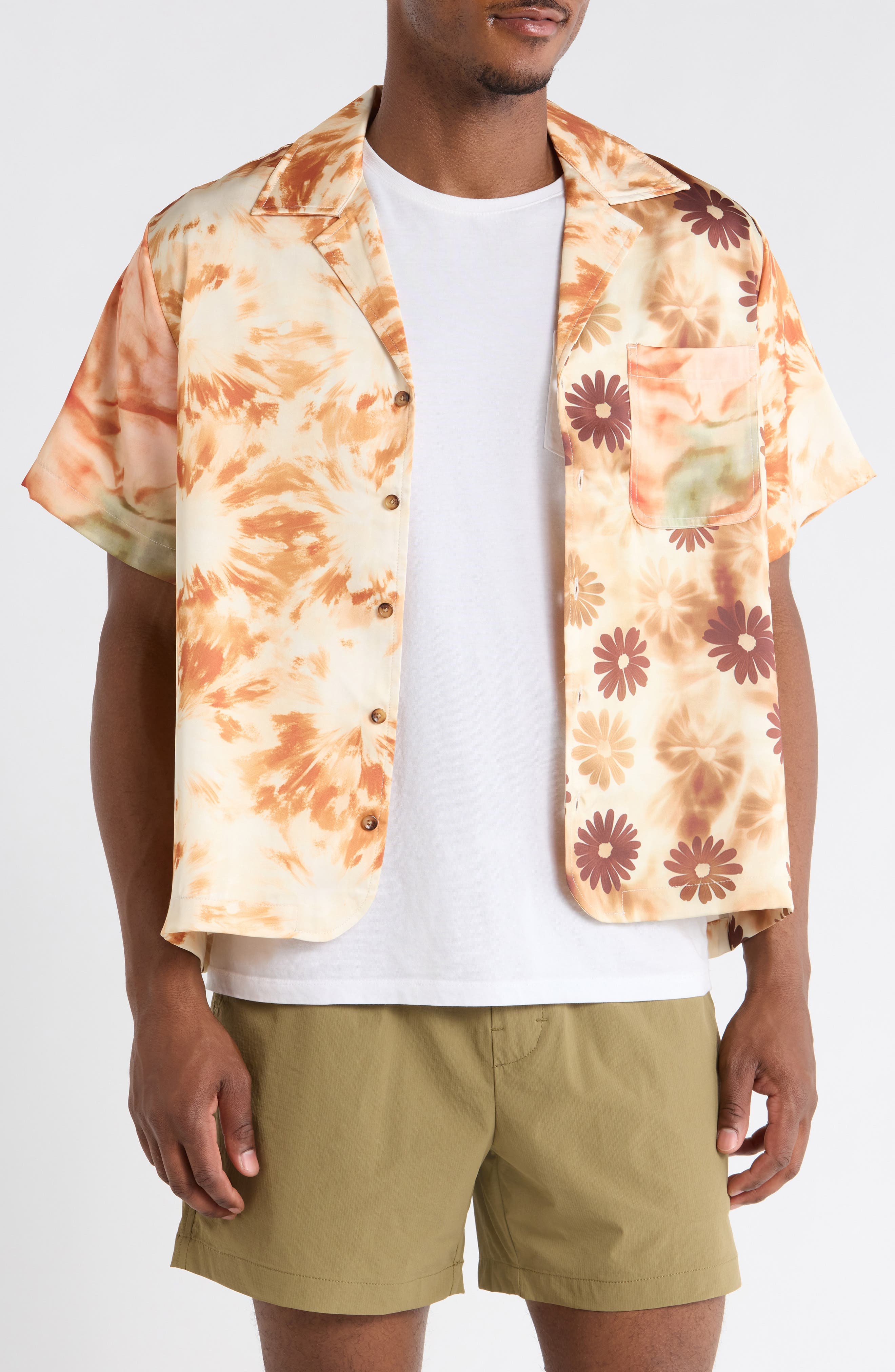Daisy Colorblock Camp Shirt - image 1
