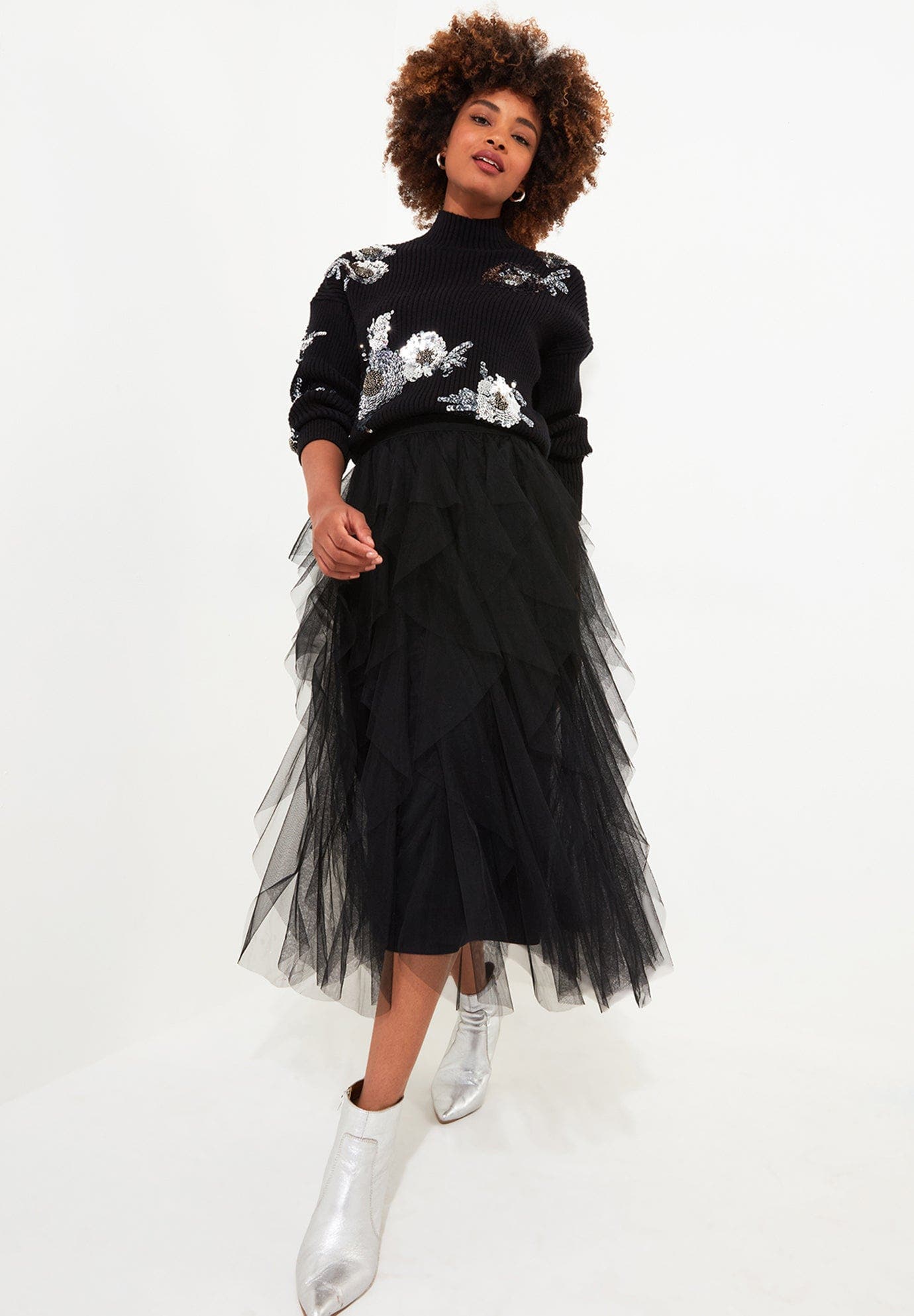 Tulle Midi Skirt - image 1