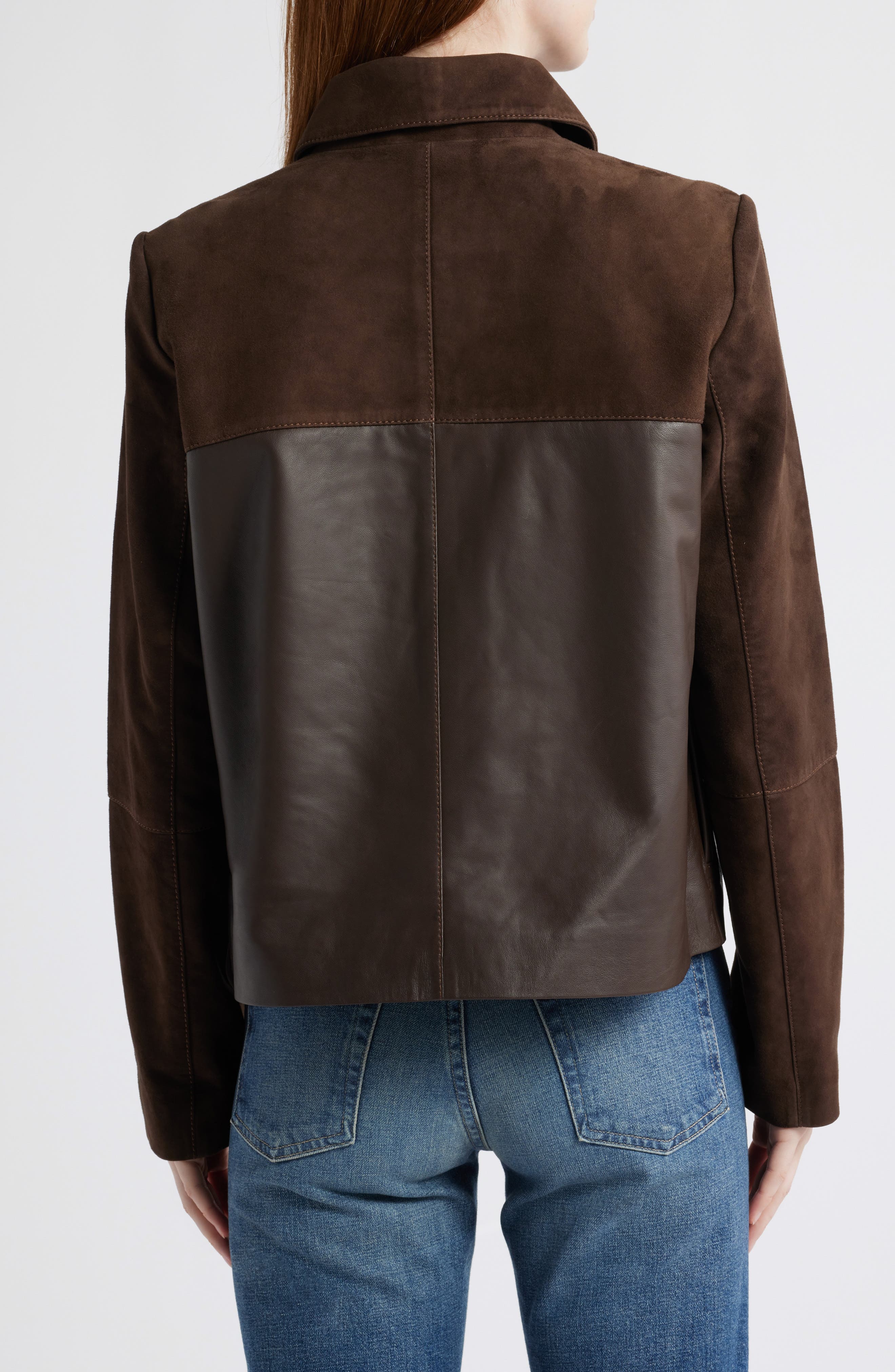 Short Suede & Leather Jacket - image 2