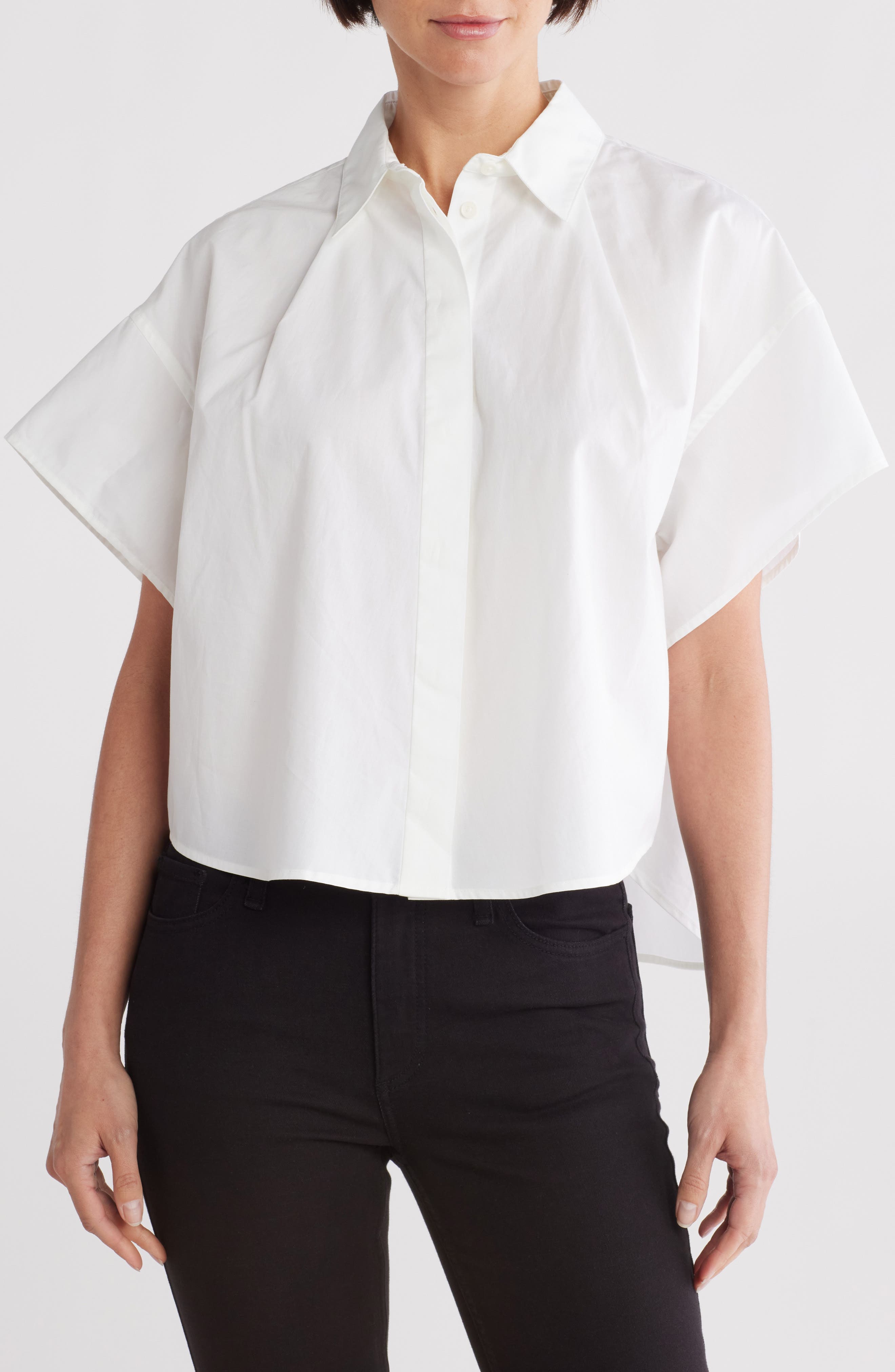 Maura Cotton Poplin Button-Up Shirt - image 1