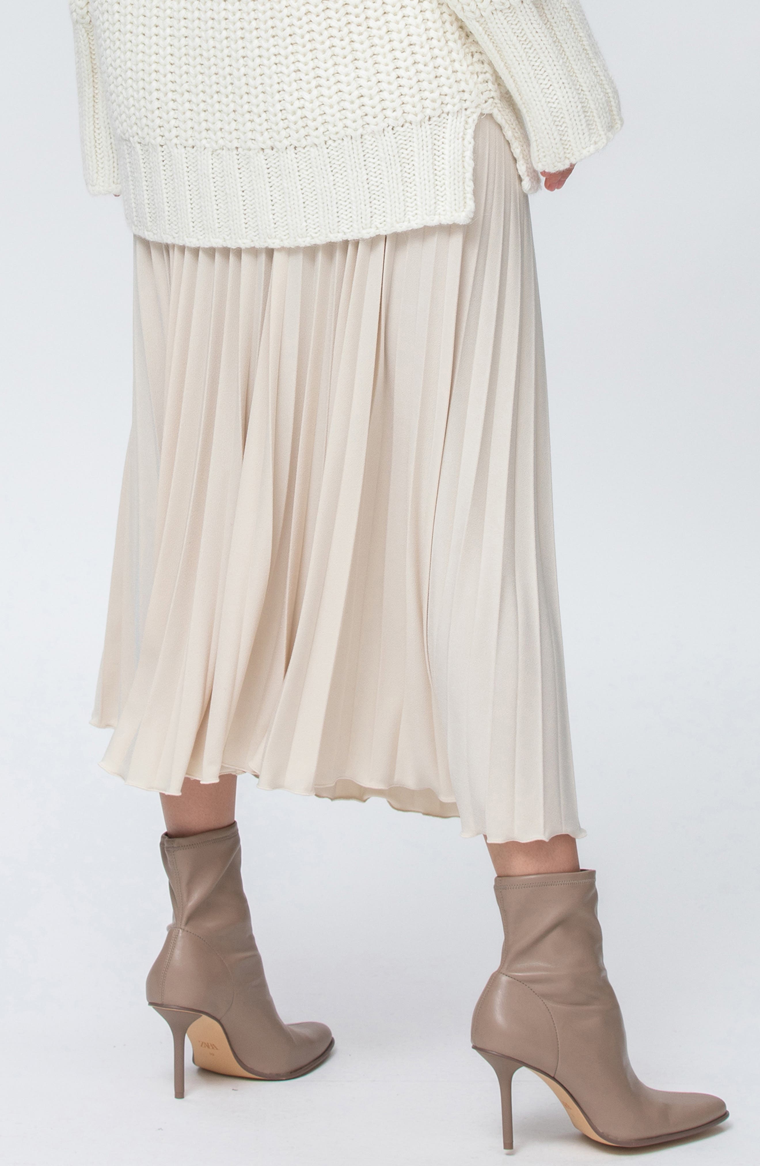 Pleated Midi Maternity Skirt - image 2