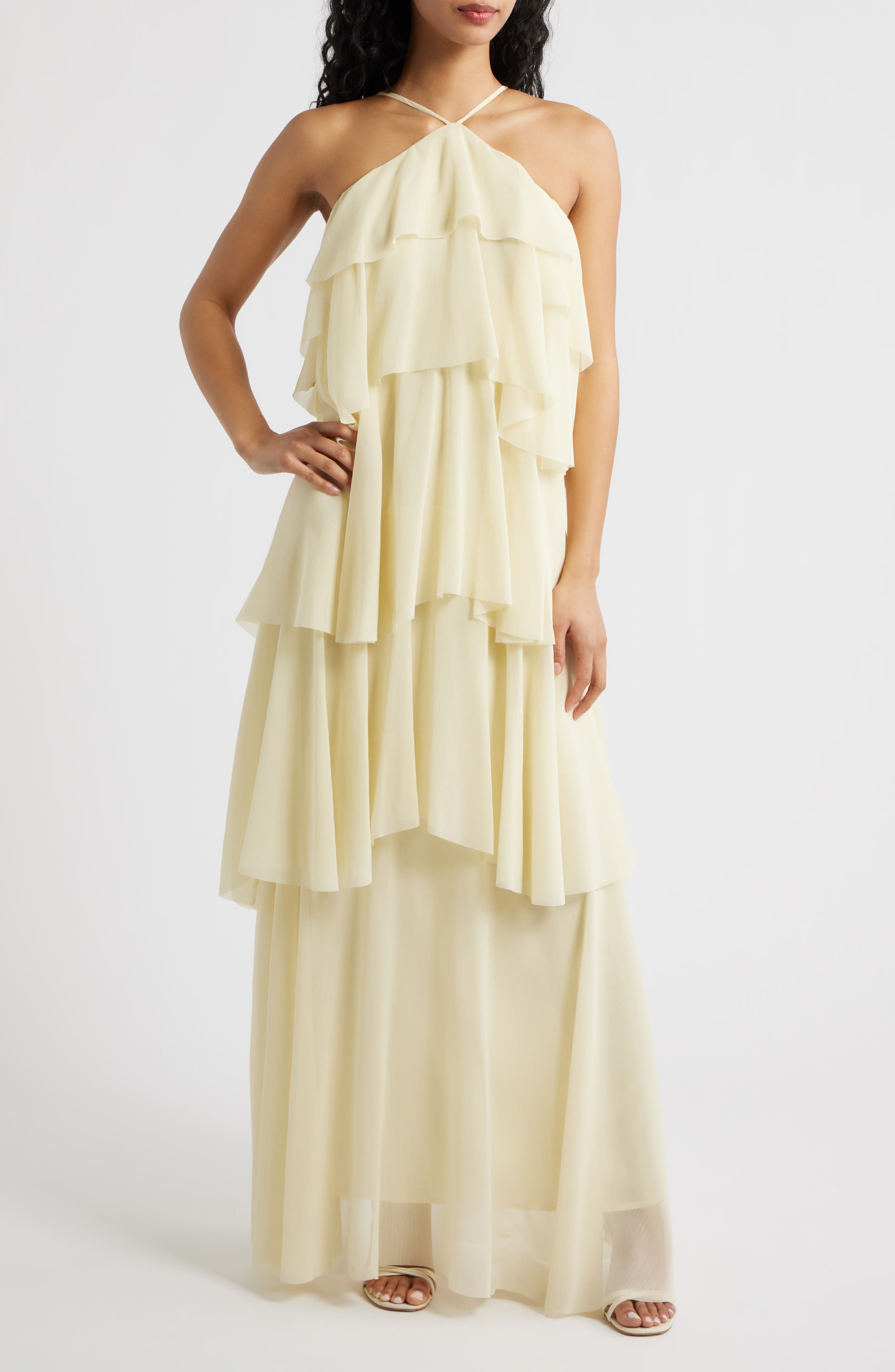 Emery Ruffle Maxi Dress - image 1