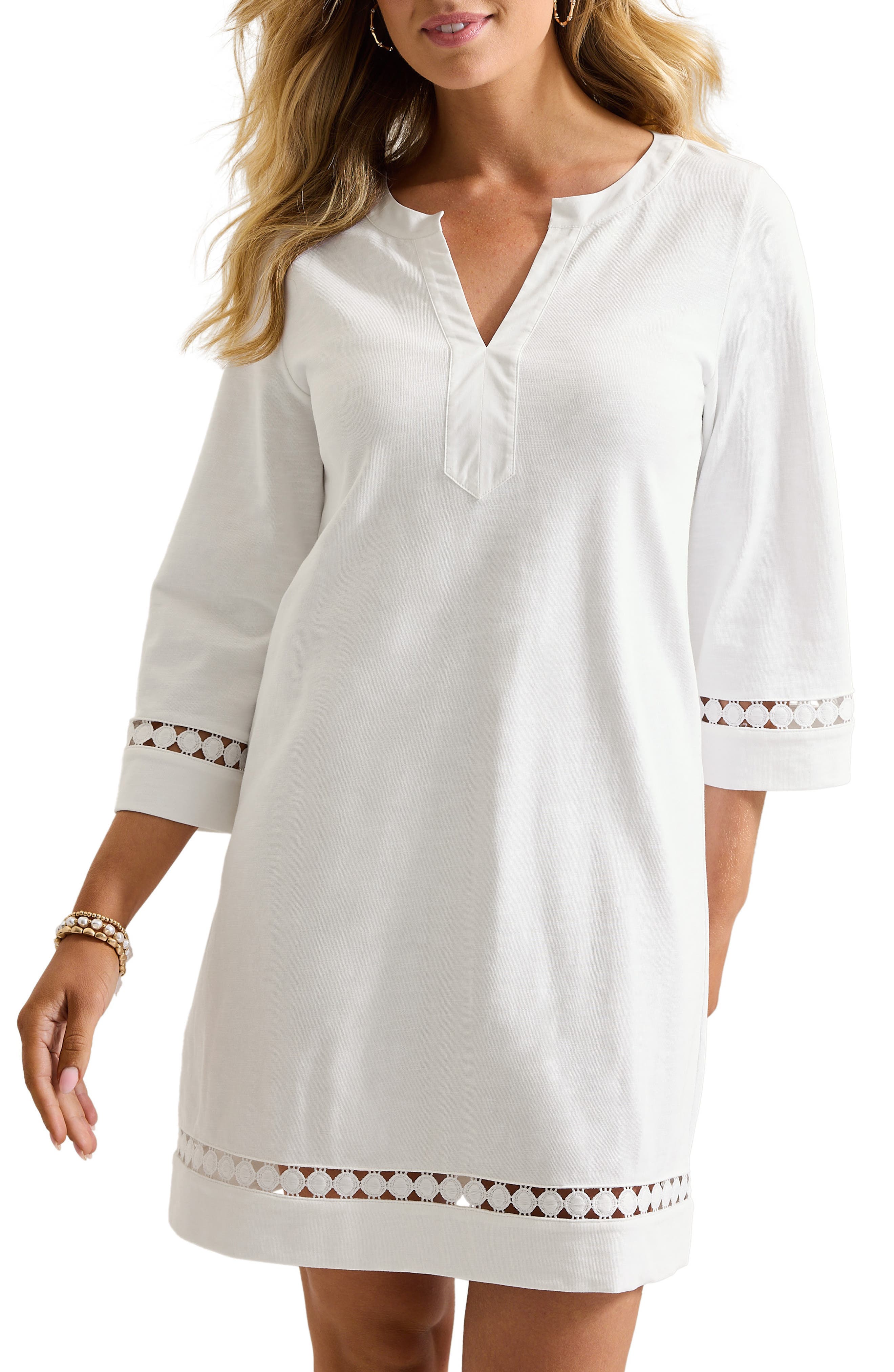 Sunset Harbor Long Sleeve Shift Dress - image 1