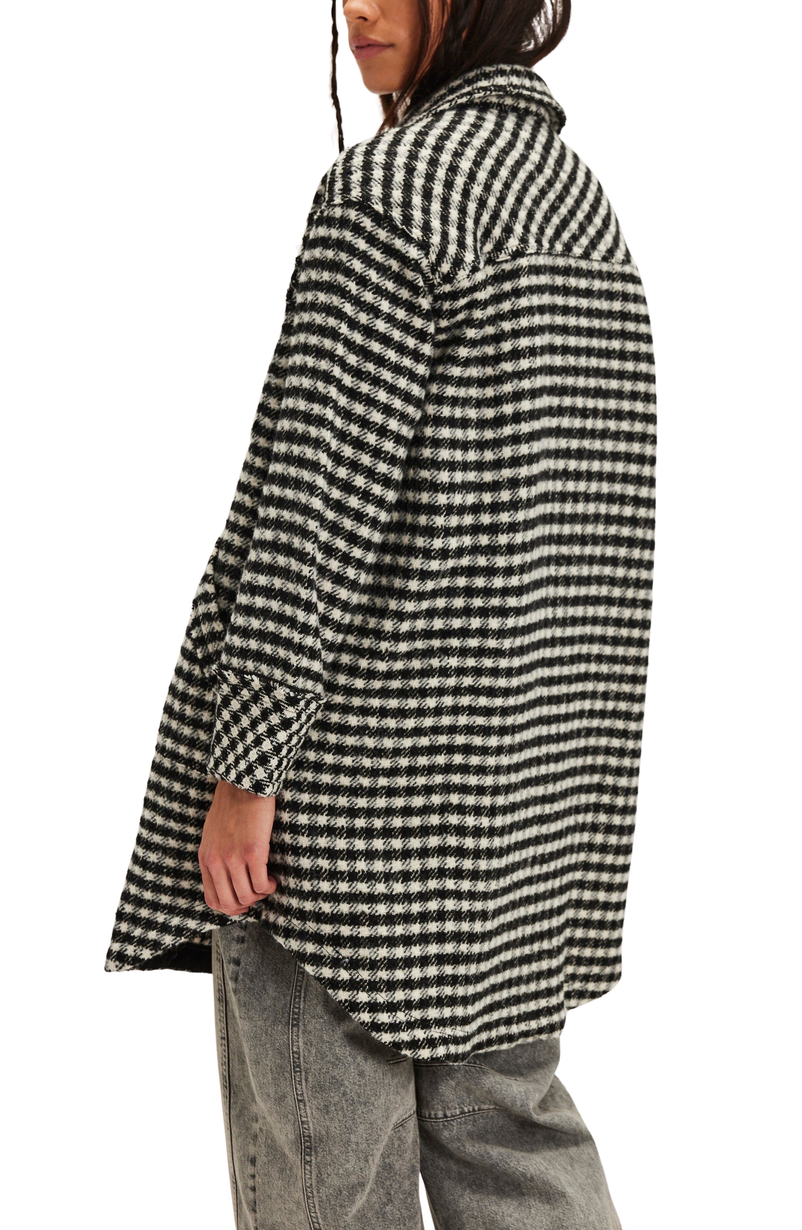 We the Free Get Around Houndstooth Long Shirt Jacket - image 2