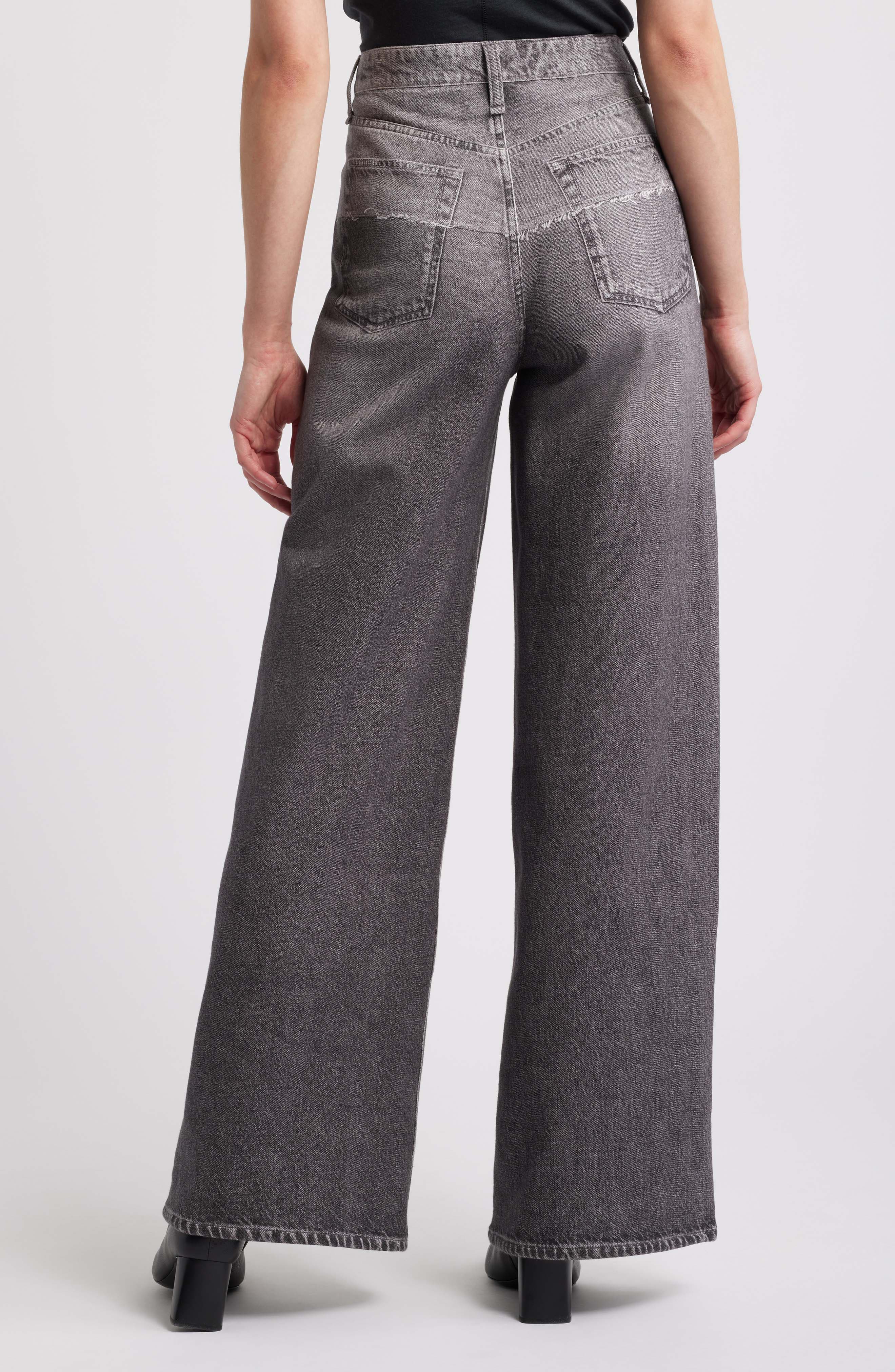 rb Miramar Sofie High Waist Wide Leg Cotton Terry Sweatpant Jeans - image 2