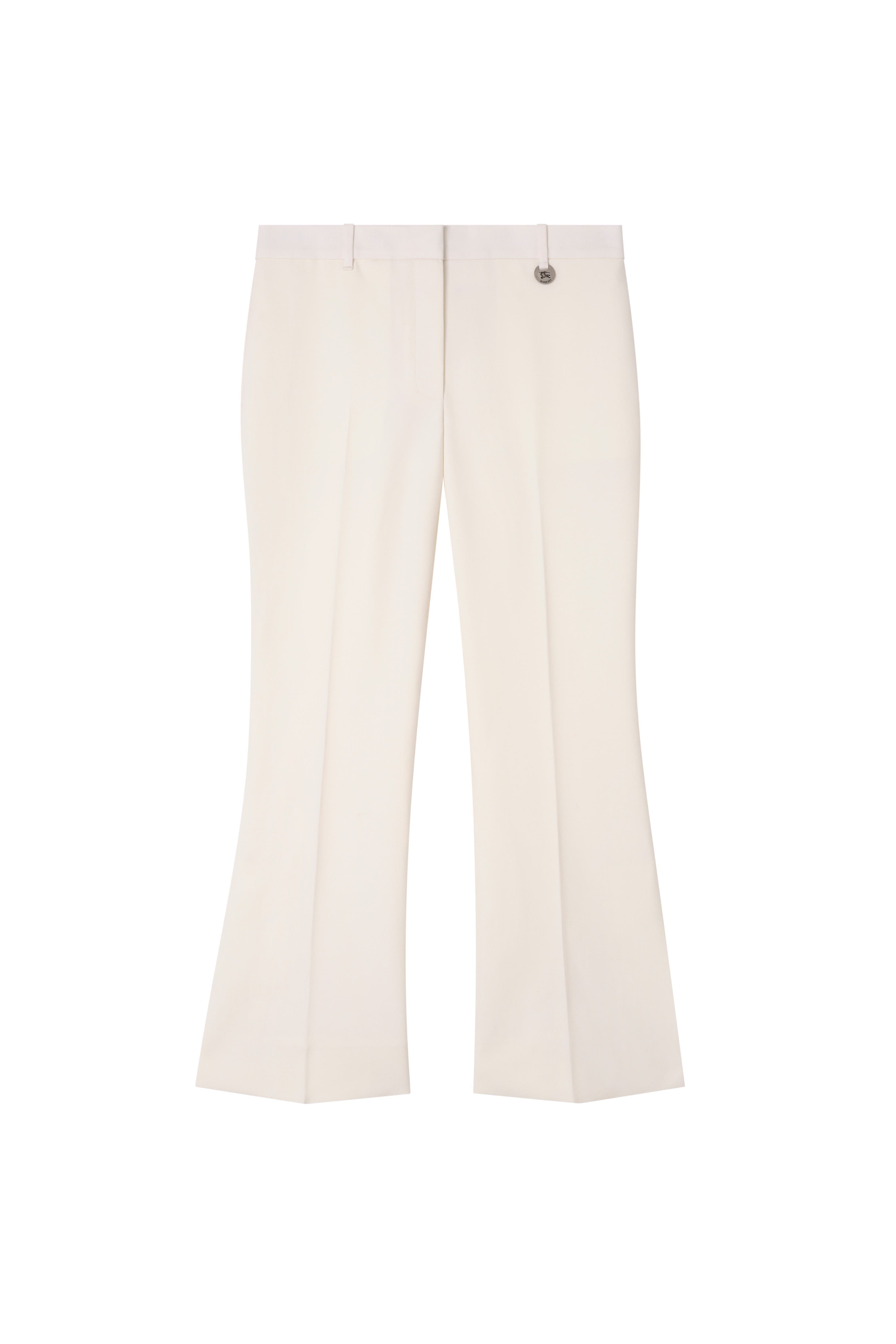 Cropped Wool Flared Trousers - image 2