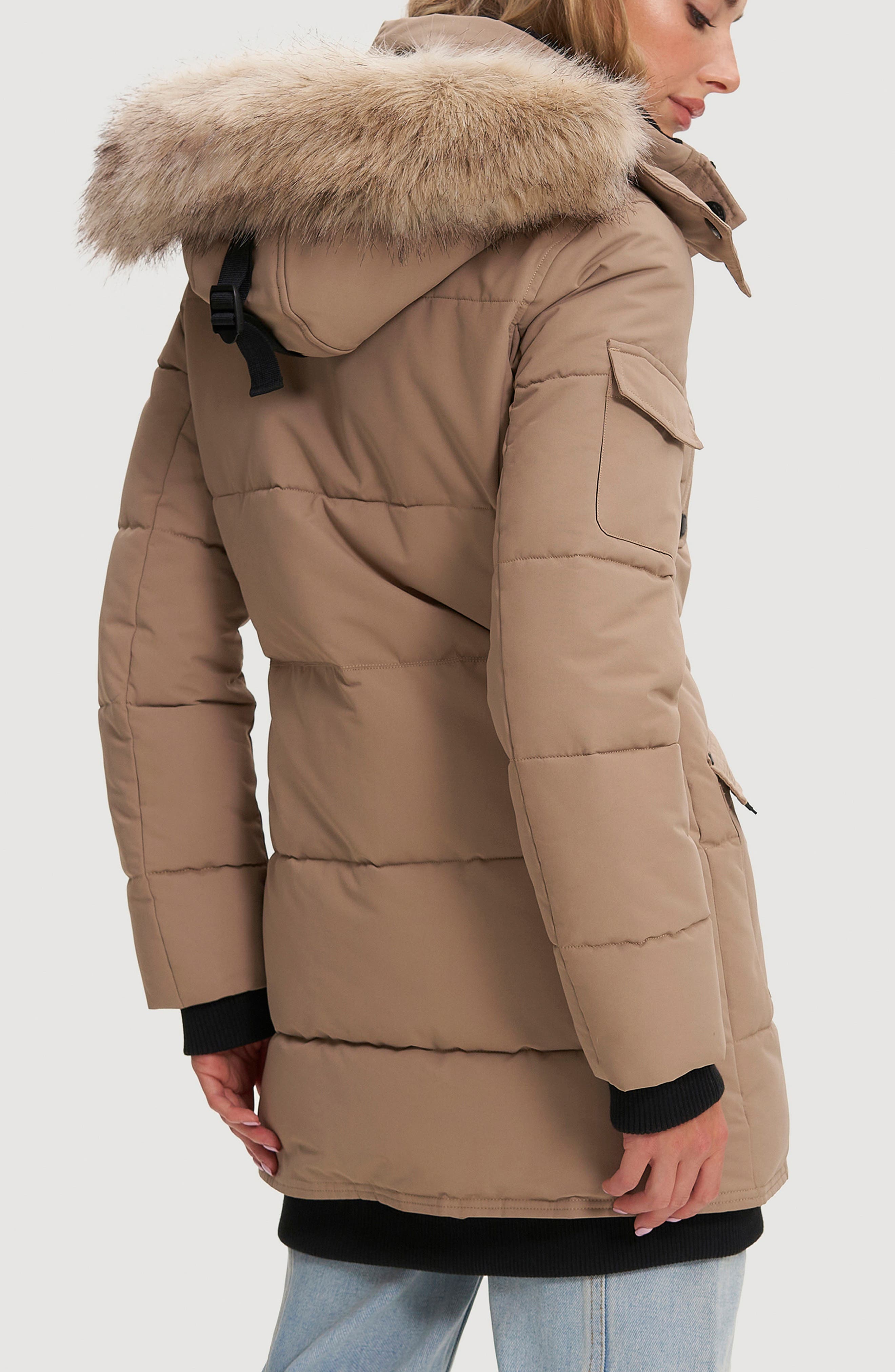 Astrid Heavyweight Faux Fur Trim Jacket - image 2