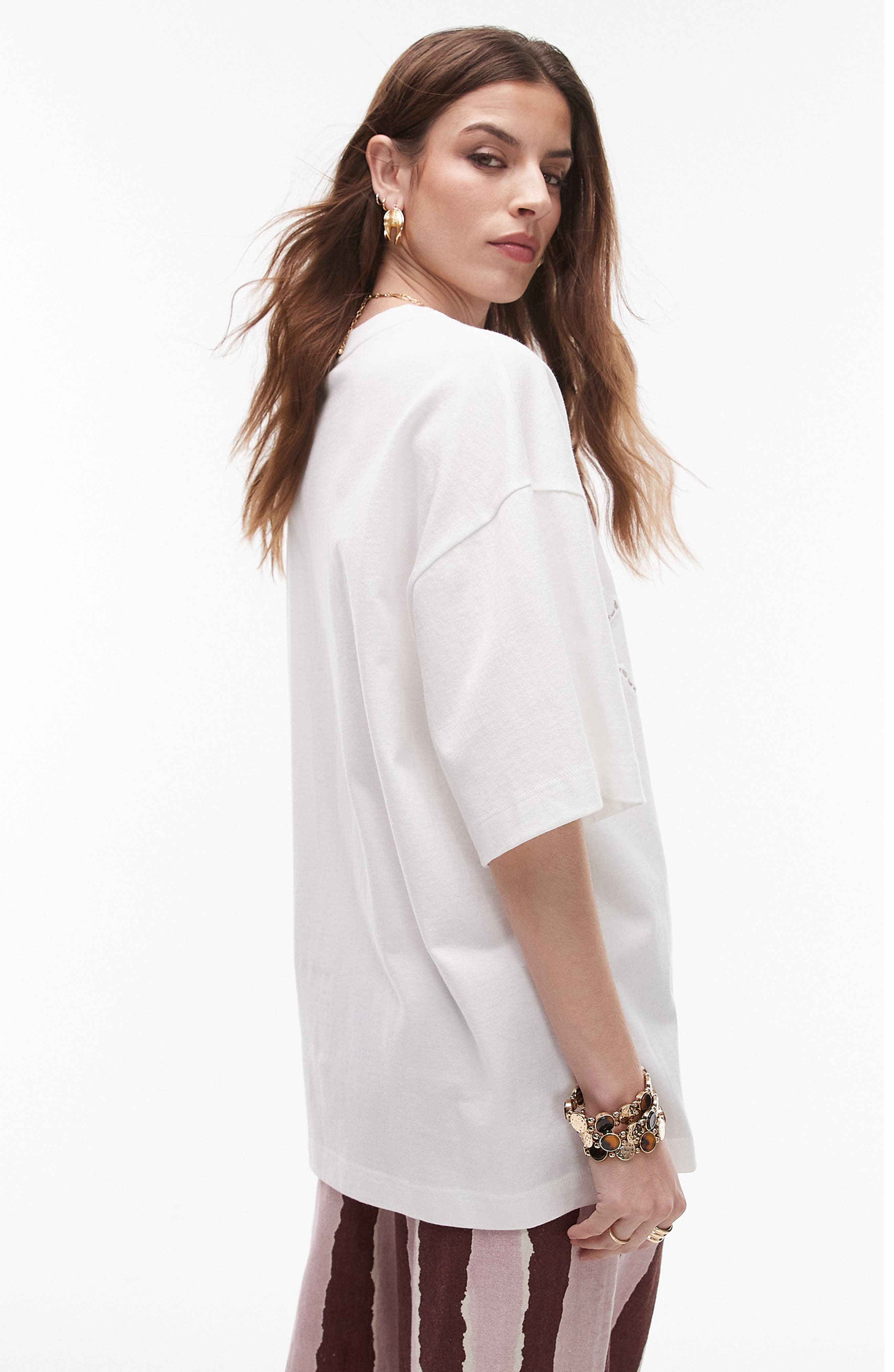 La Terezza Open Knit Oversize T-Shirt - image 2