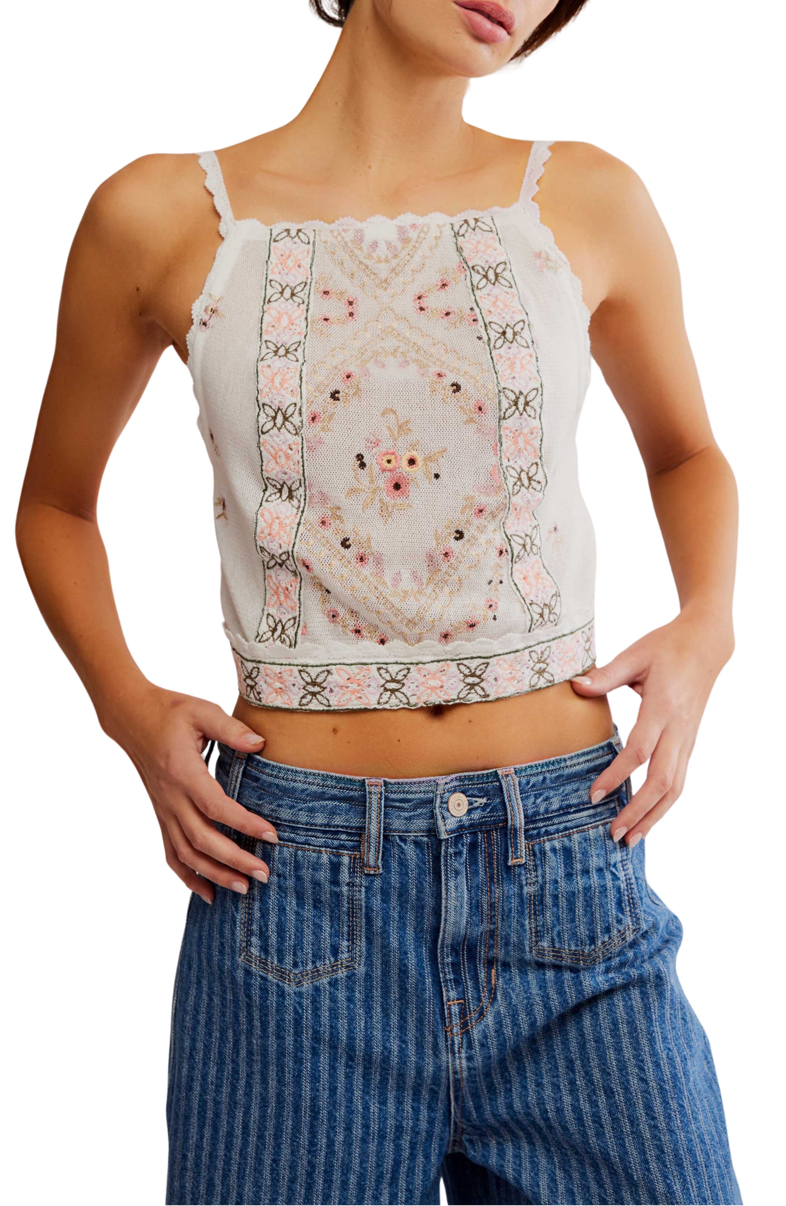 Garden Party Apron Back Top - image 1