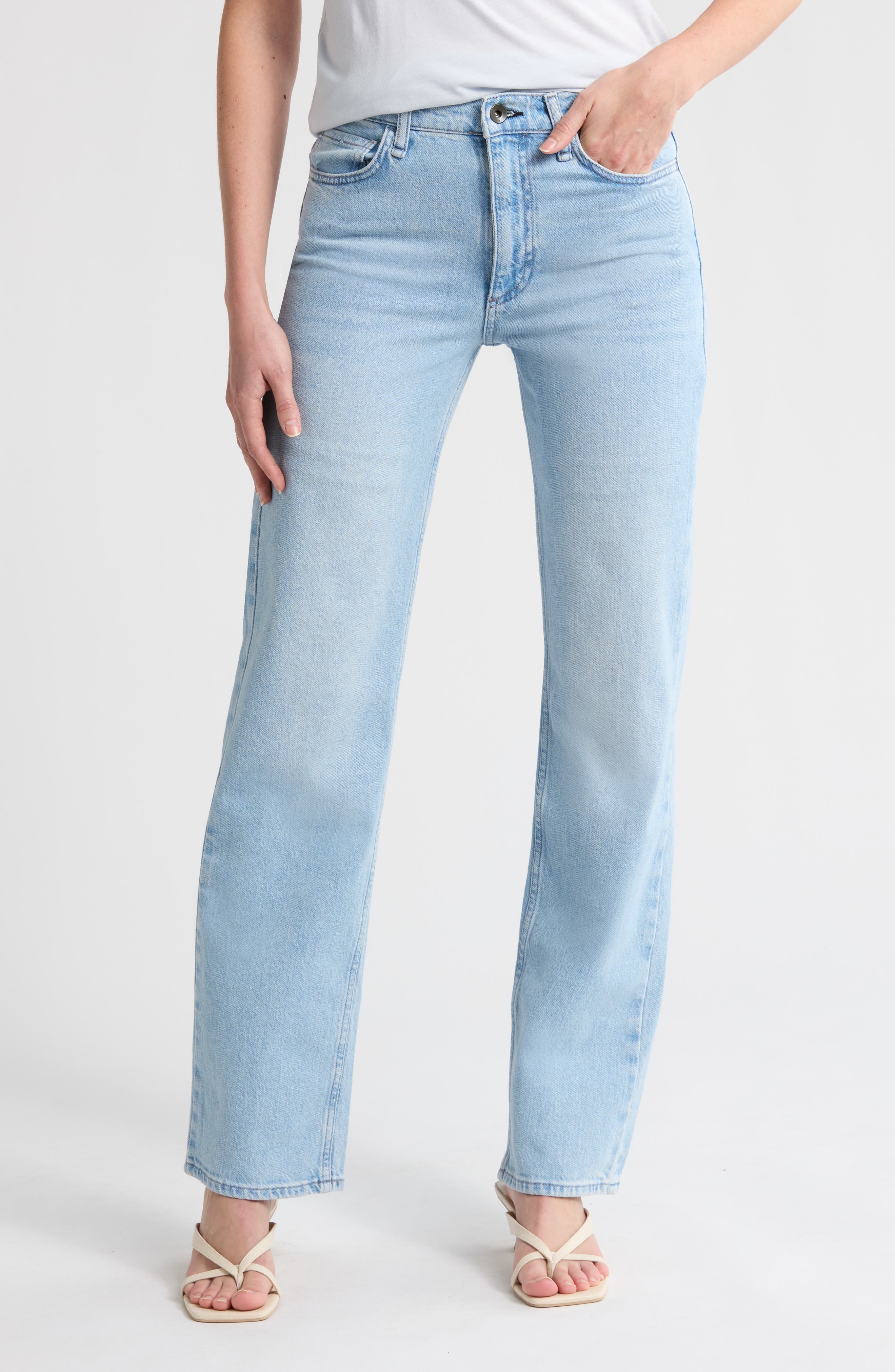 Hattie Mid Rise Straight Leg Jeans - image 1
