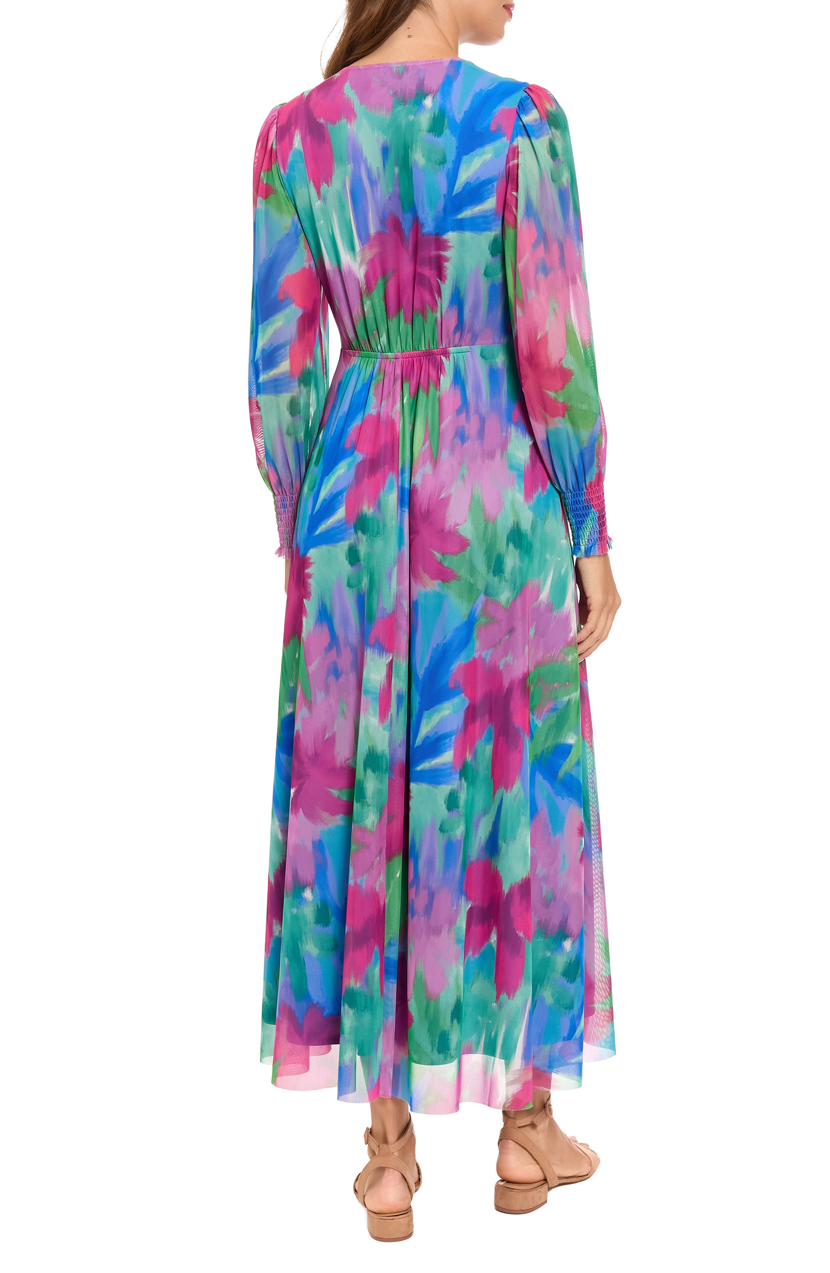 Long Sleeve Mesh Maxi Dress - image 4