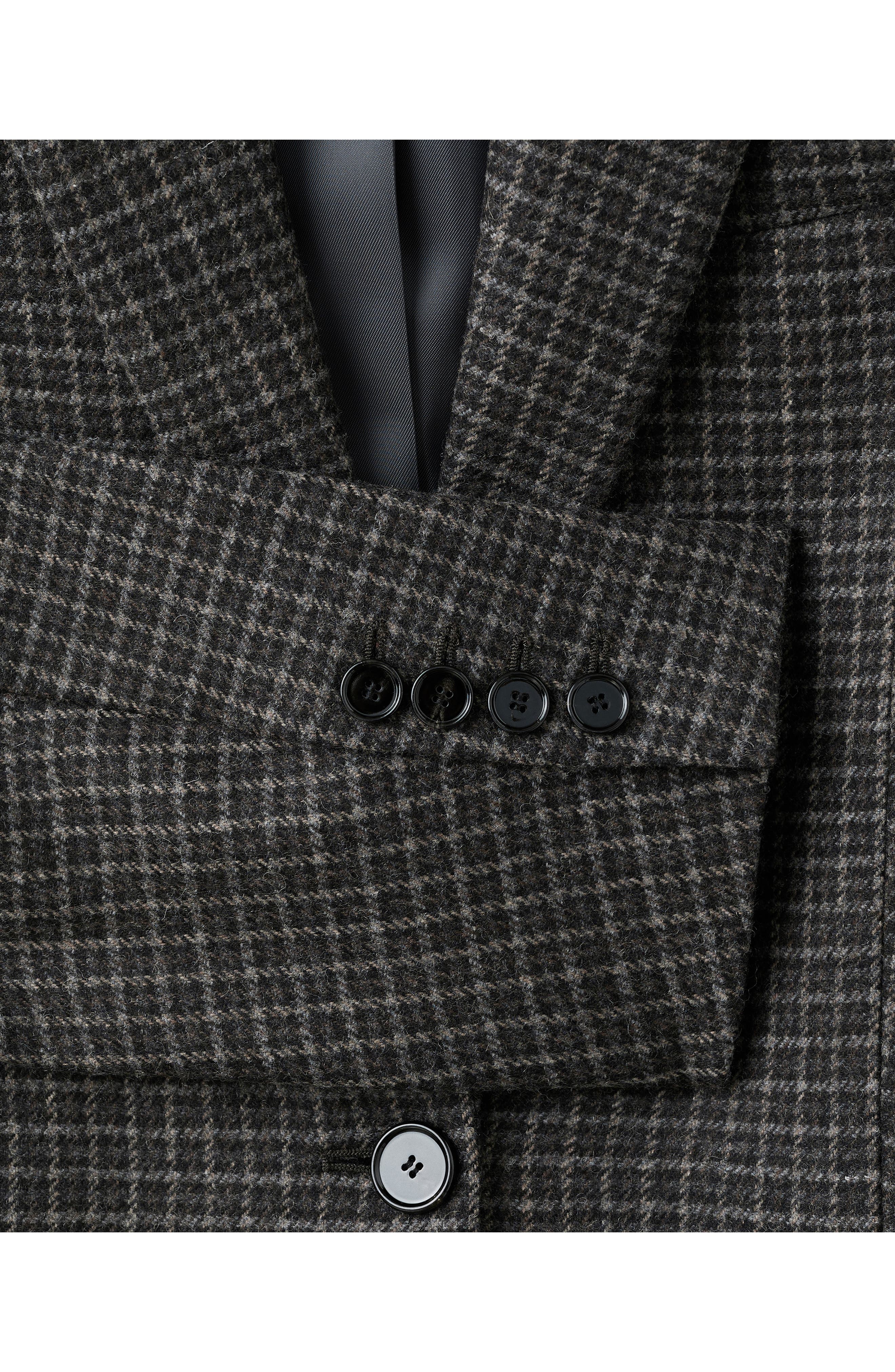 Check Wool Blend Blazer - image 2