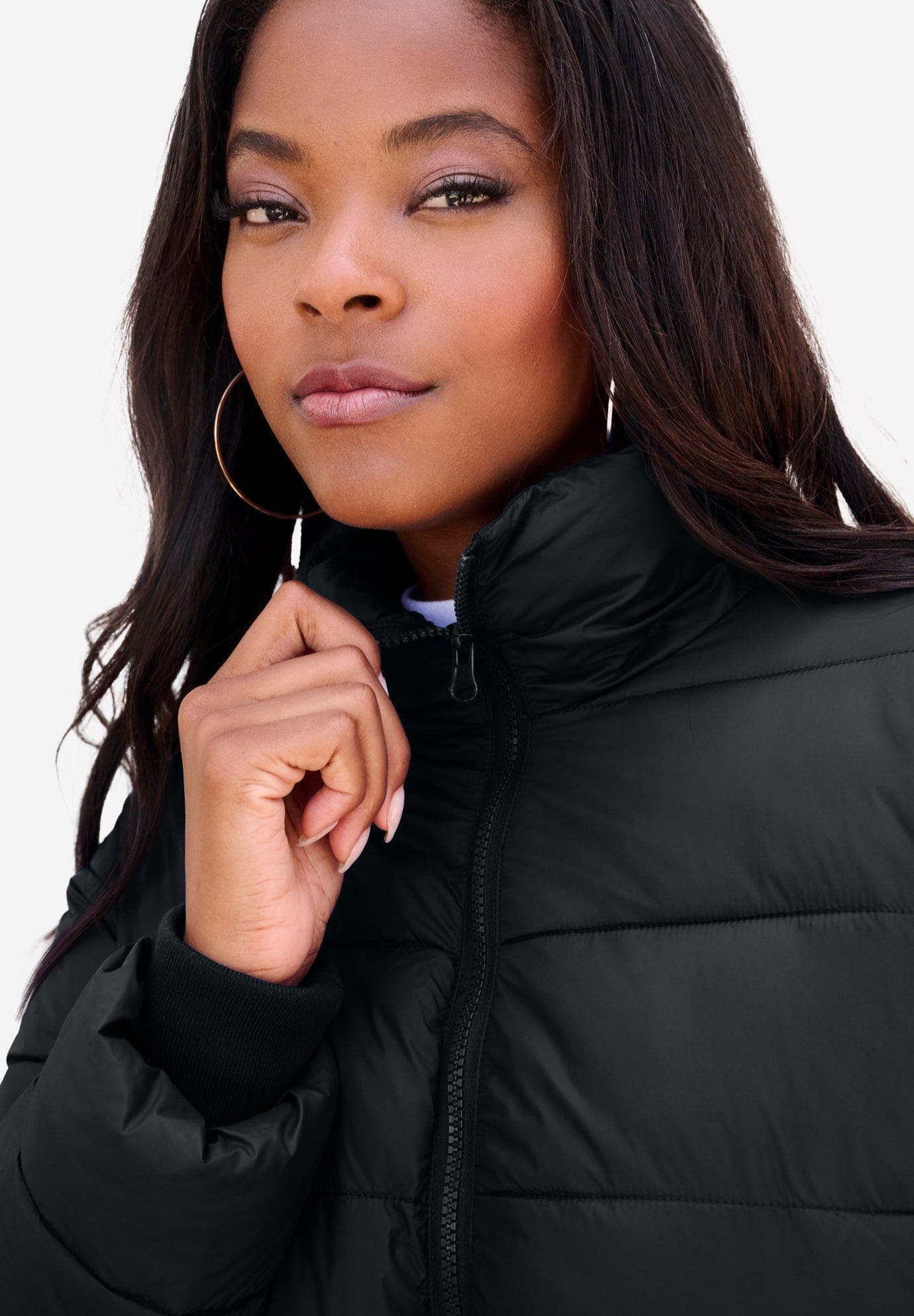 Plus Size Lightweight Quilted Jacket - image 2