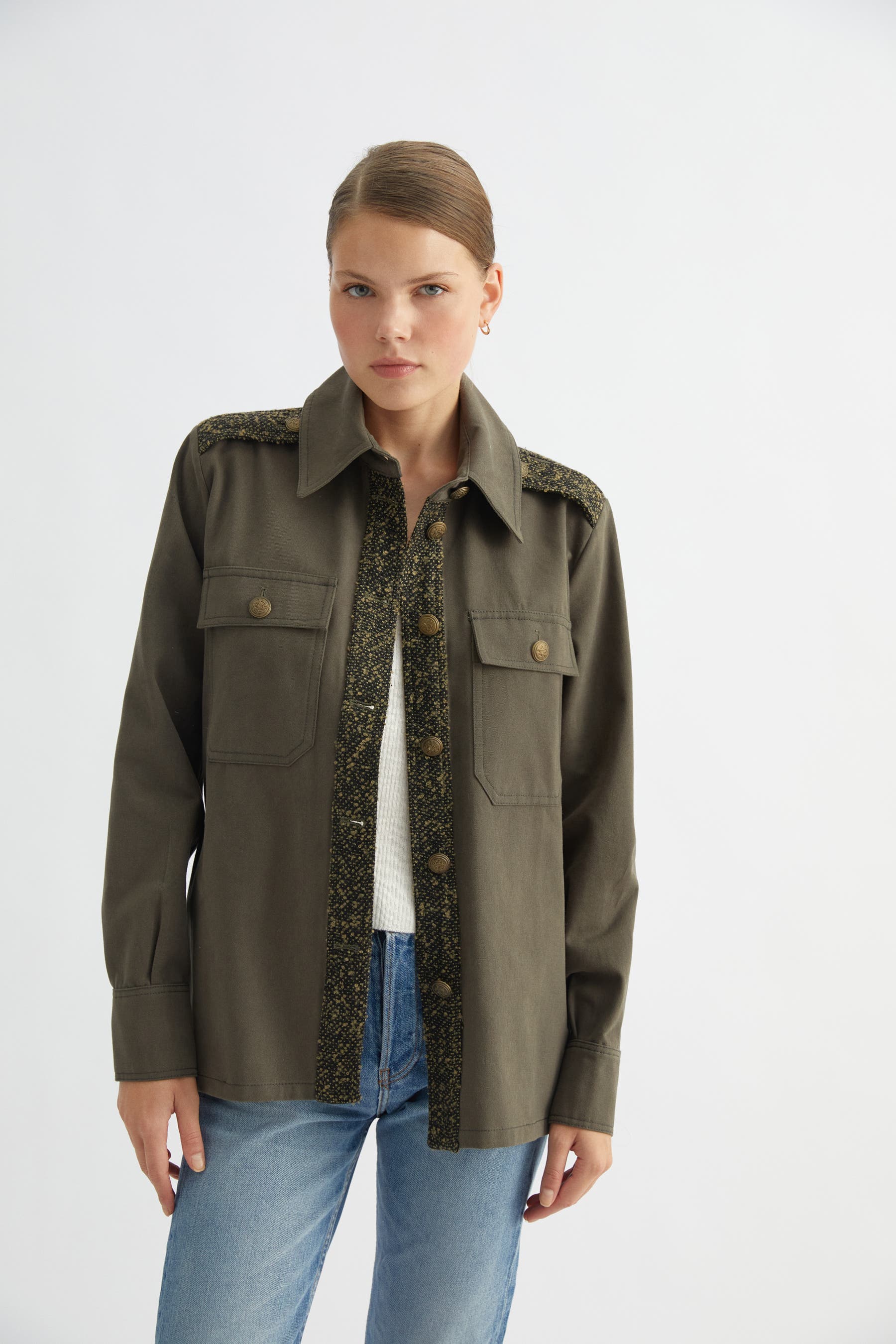 Khaki Army Jacket - image 1