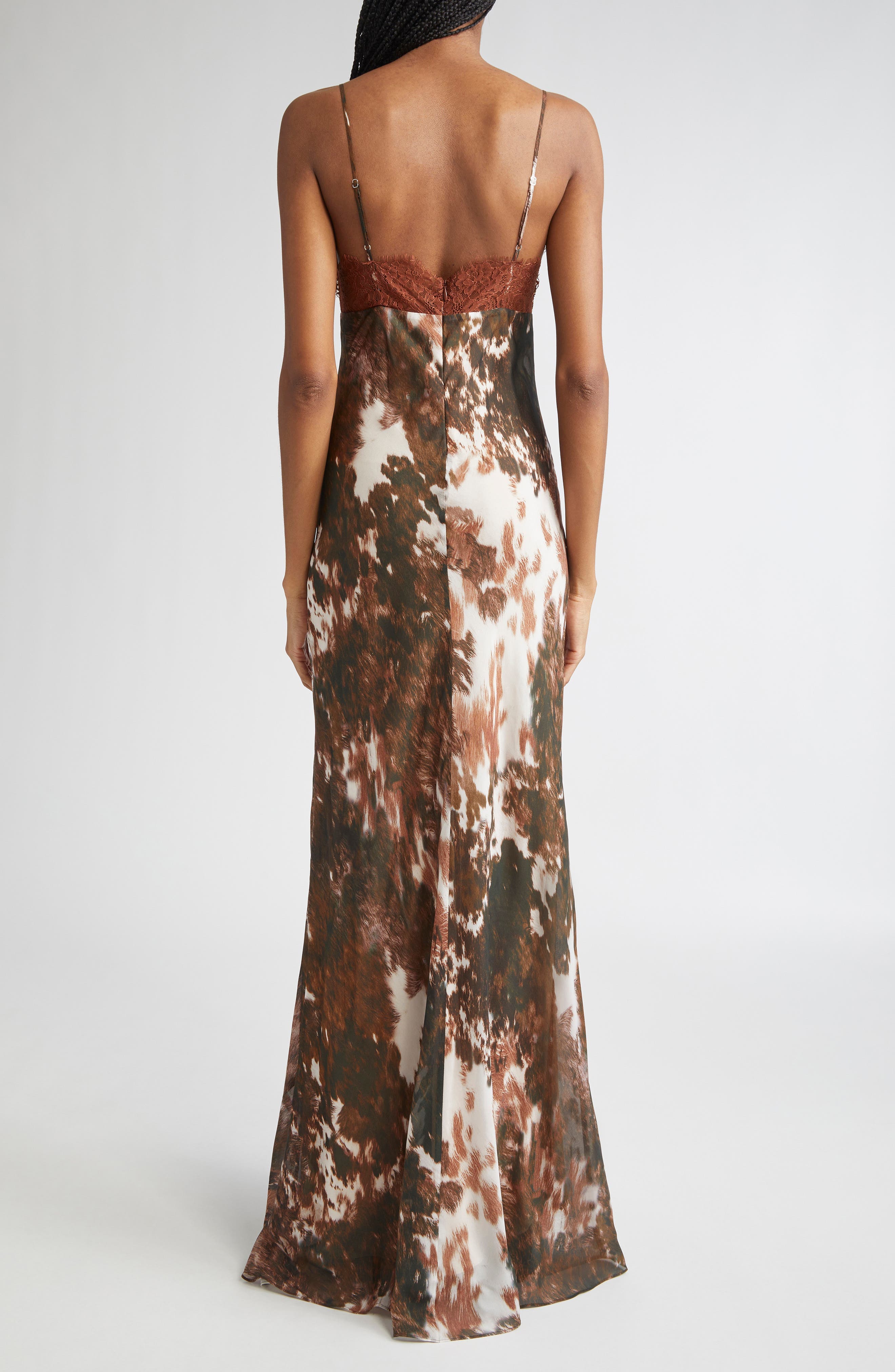 Susanna Lace Bust Silk Slipdress - image 2