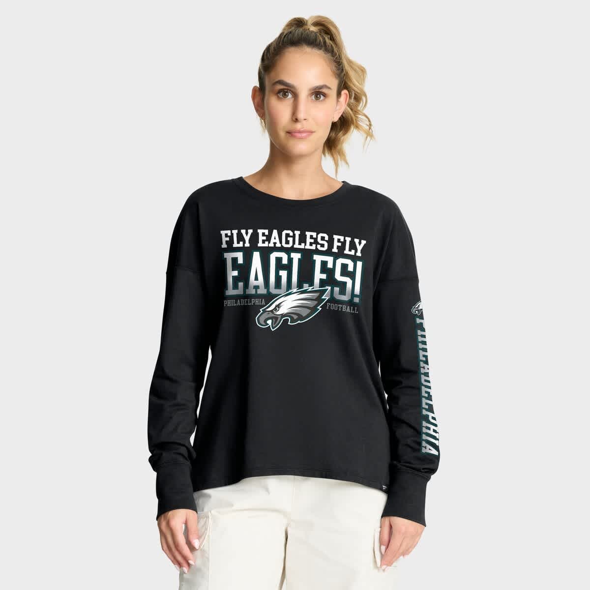 Women's Fanatics Black Philadelphia Eagles Hometown Legacy Long Sleeve T-Shirt - image 1