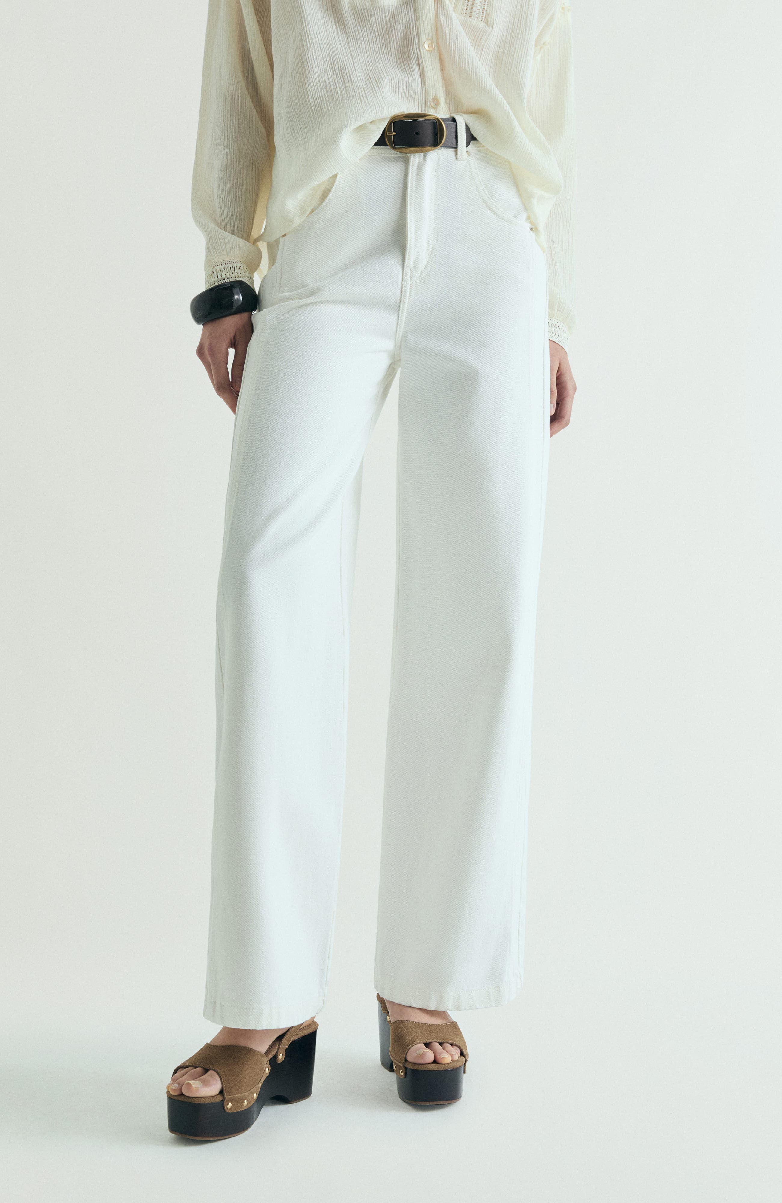 Contrast Stitching Jeans - image 1