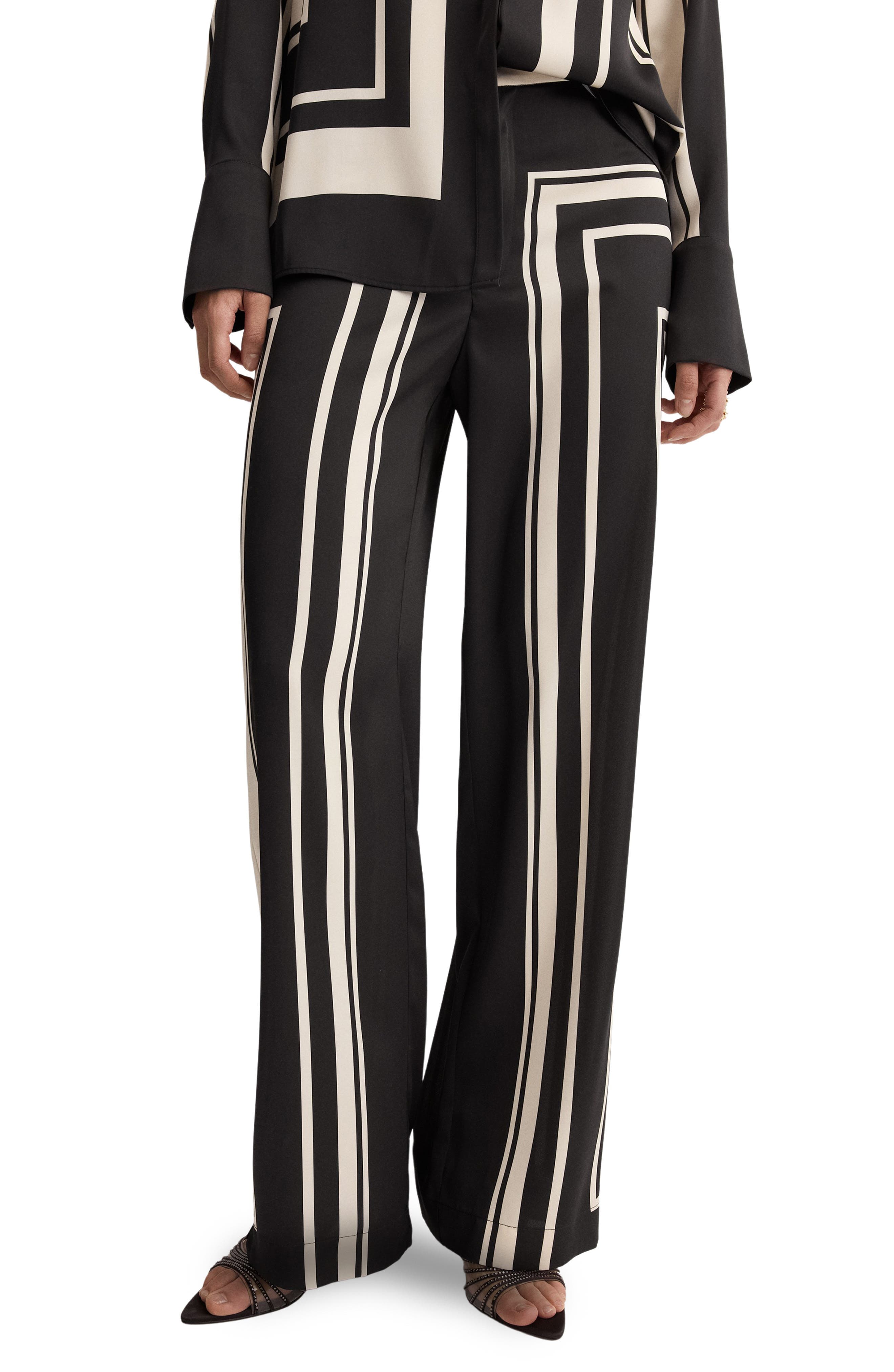 Satin Wide Leg Pants - image 1