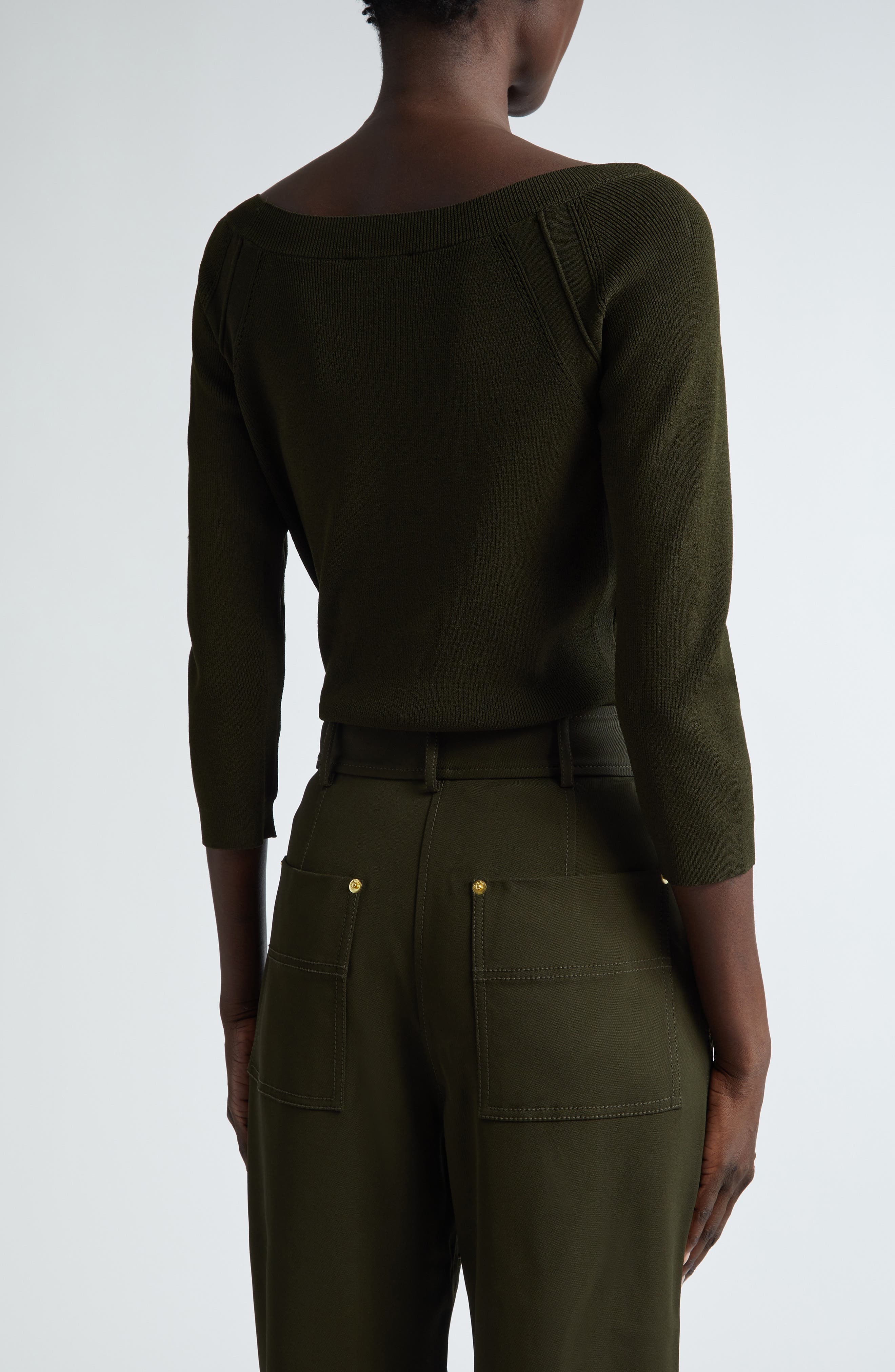 Fine Gauge Rib Sweater - image 2