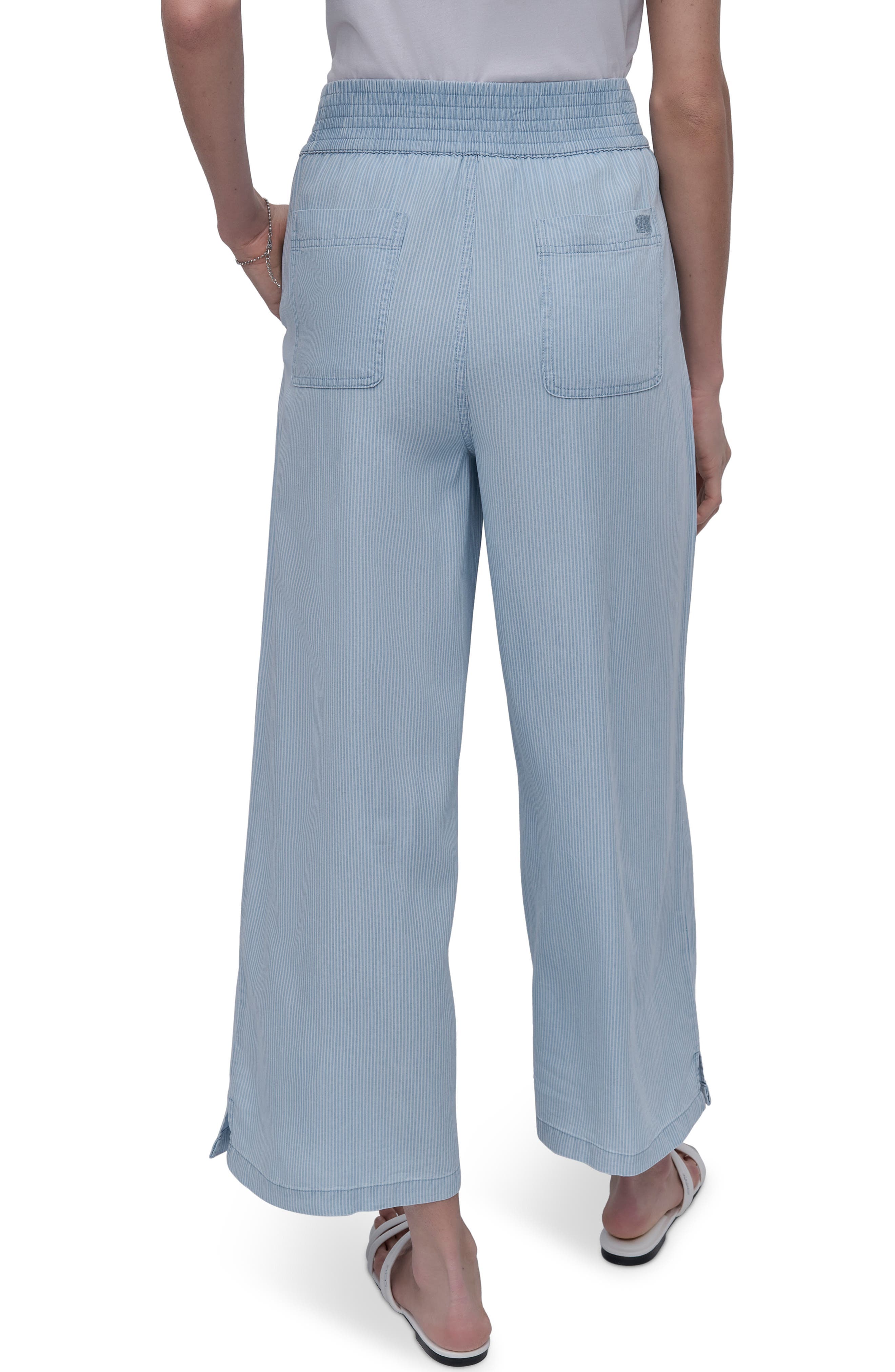 Wide Leg Ankle Crop Pants - image 2