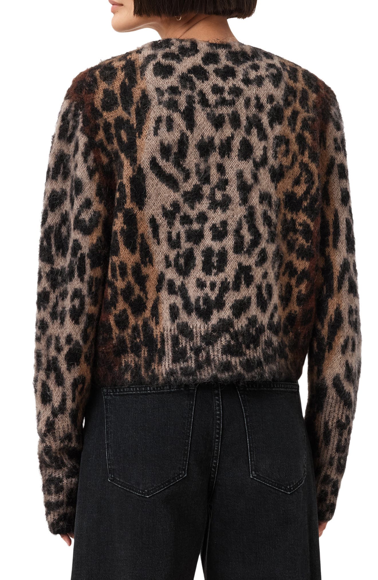 Wick Lex Leopard Jacquard Cardigan - image 2