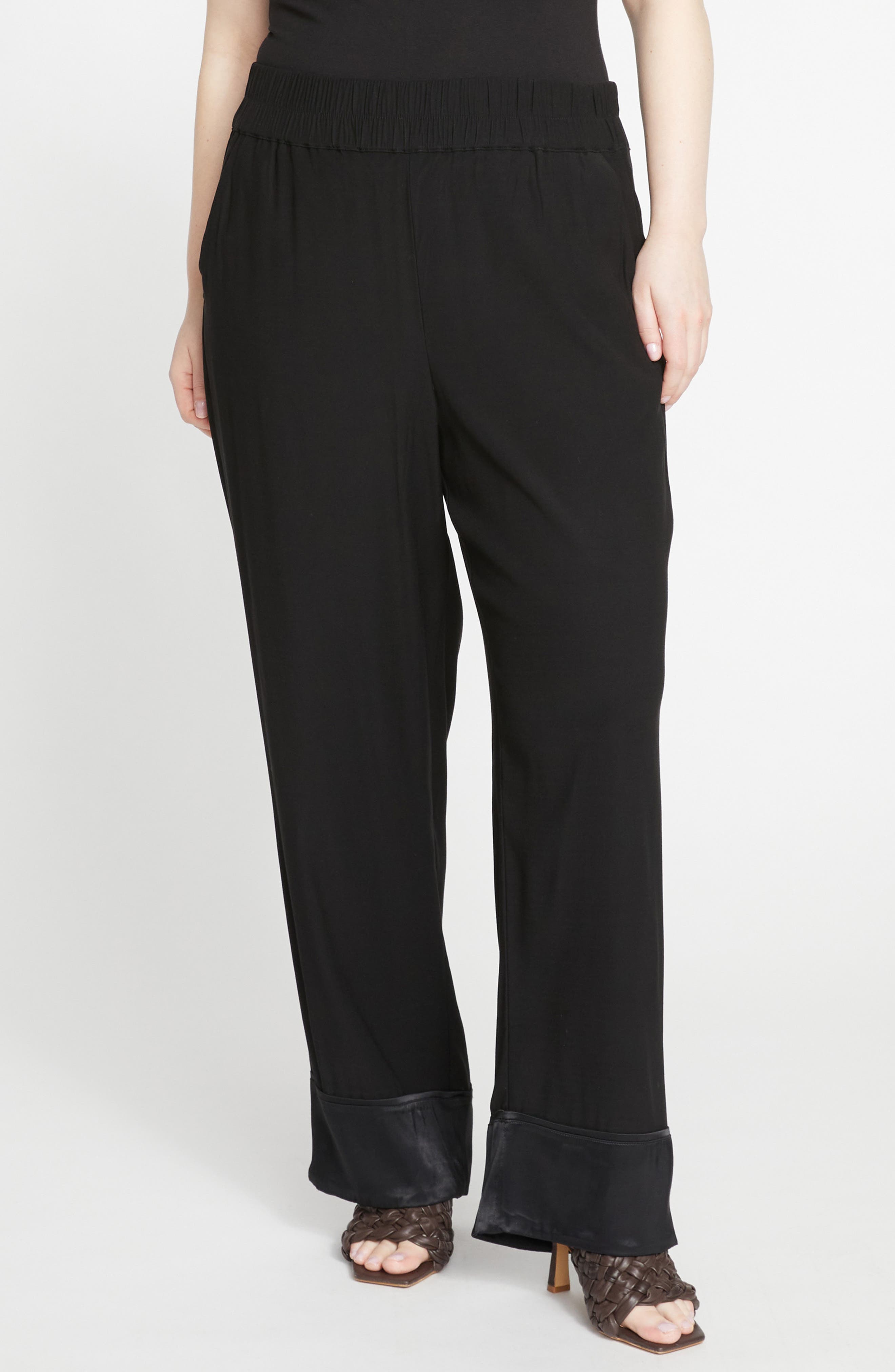 Soiree Satin Trim Pants - image 1