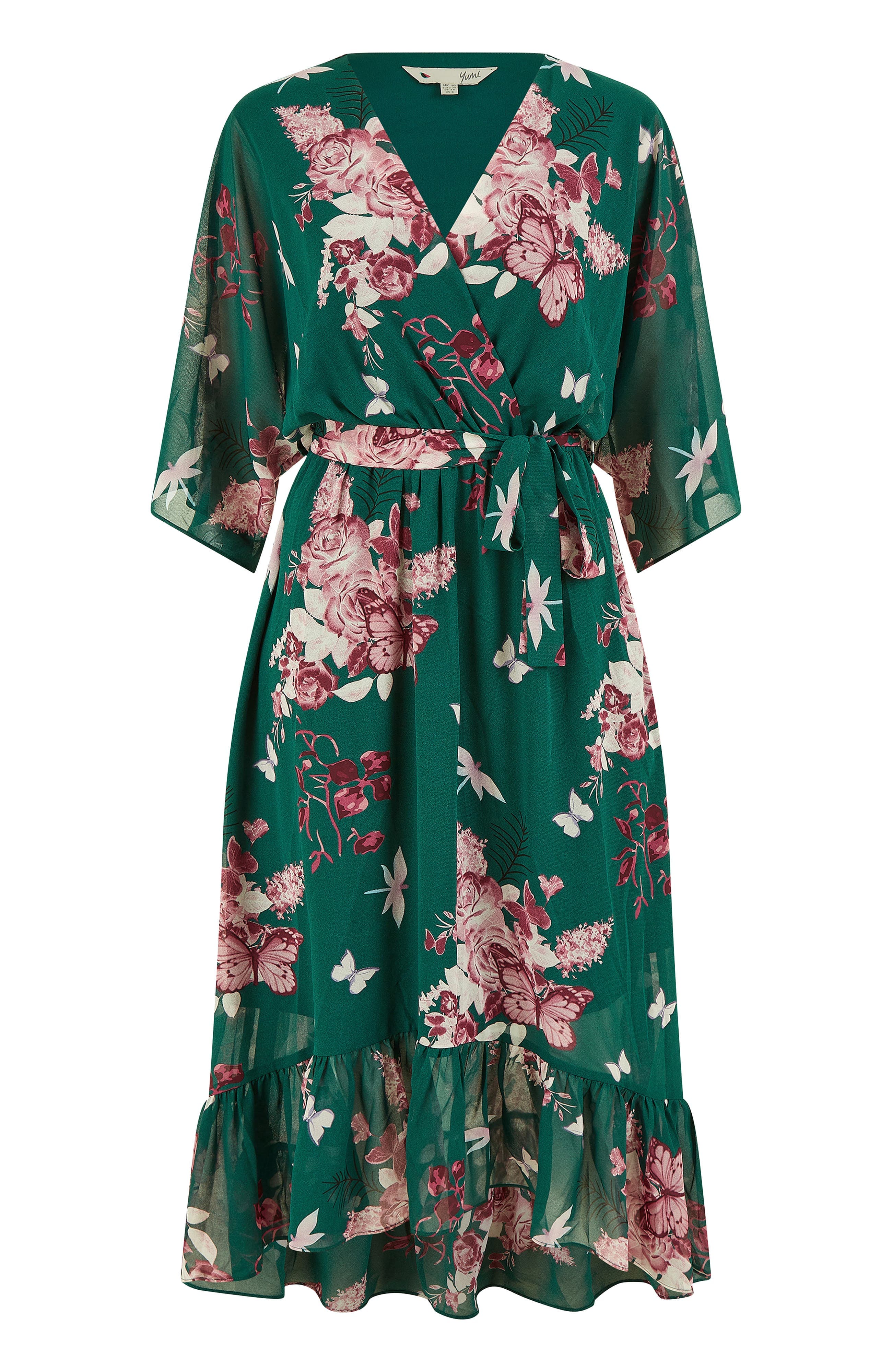 Floral Dipped Hem Dress - image 2